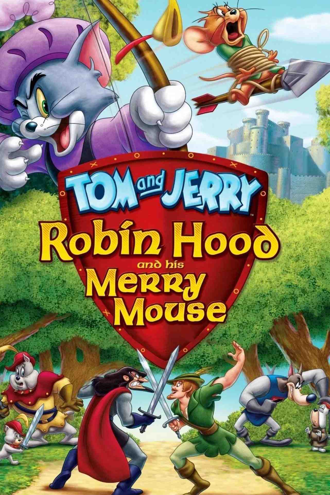Poster chính thức của phim Phim Hoạt Hình, Phim Hài "Tom and Jerry: Robin Hood and His Merry Mouse" (Tom and Jerry: Robin Hood and His Merry Mouse - 2012), với sự tham gia của diễn viên Jamie Bamber và Charles Shaughnessy.