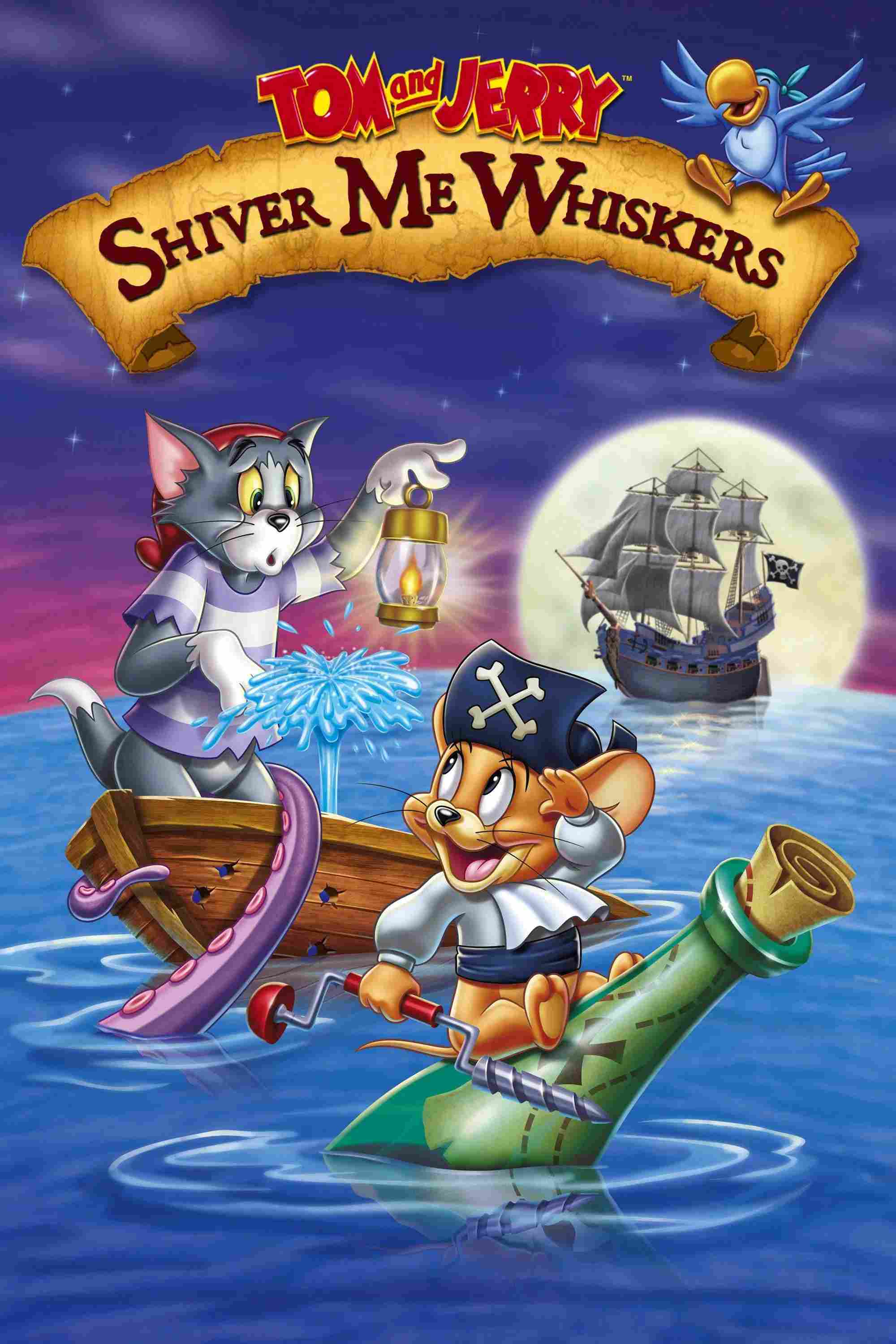 Poster chính thức của phim Phim Hoạt Hình, Phim Hài "Tom and Jerry: Shiver Me Whiskers" (Tom and Jerry: Shiver Me Whiskers - 2006), với sự tham gia của diễn viên William Hanna và Mark Hamill.