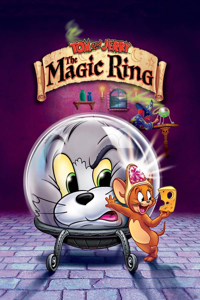 Poster chính thức của phim Phim Hoạt Hình, Phim Hài "Tom and Jerry: The Magic Ring" (Tom and Jerry: The Magic Ring - 2002), với sự tham gia của diễn viên Jeff Bennett và Frank Welker.