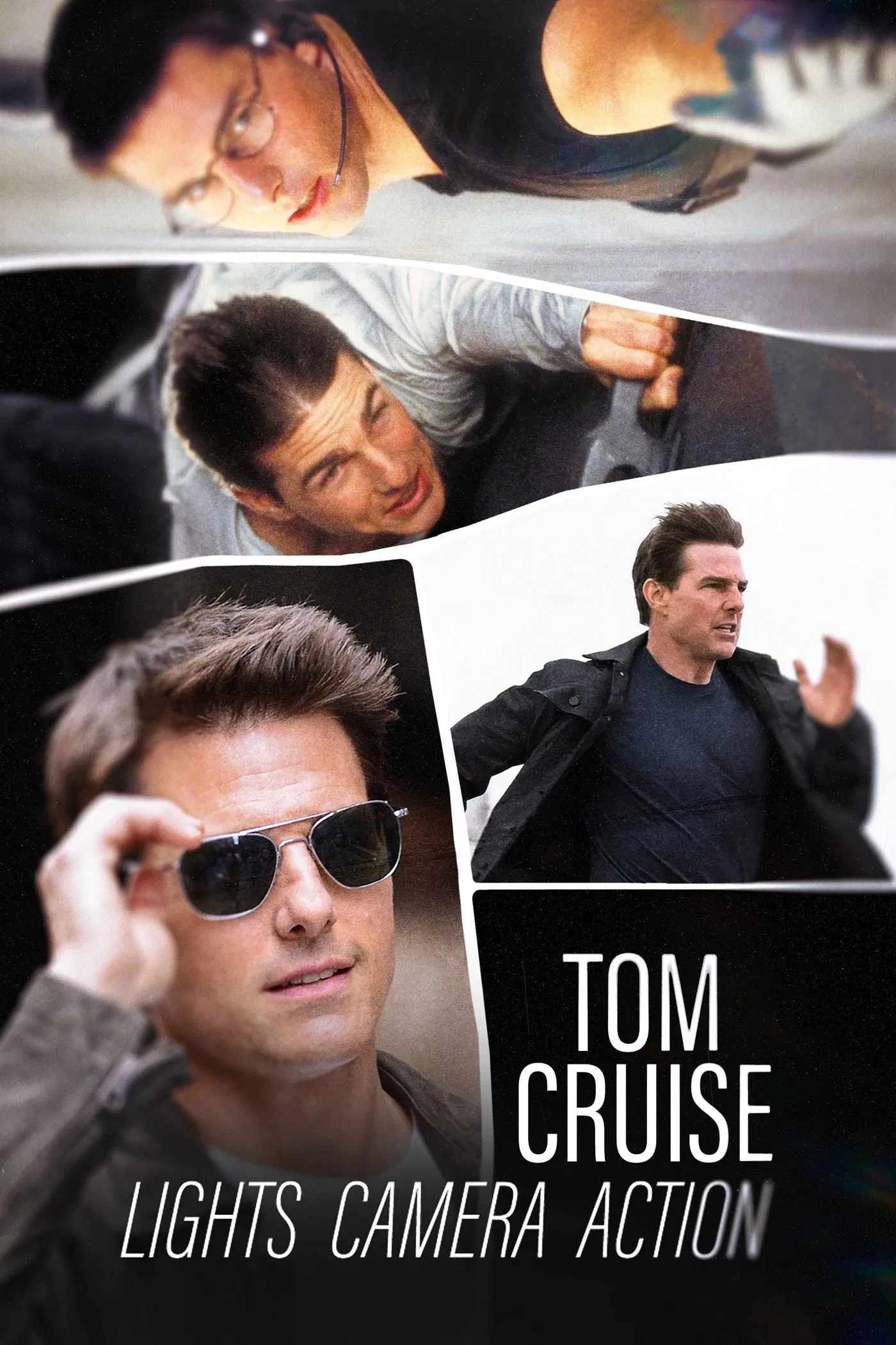 Poster chính thức của phim Phim Tài Liệu "Tom Cruise: Hành Trình "Bất Khả Thi"" (Tom Cruise: Lights, Camera, Action - 2022), với sự tham gia của diễn viên Tom Cruise.