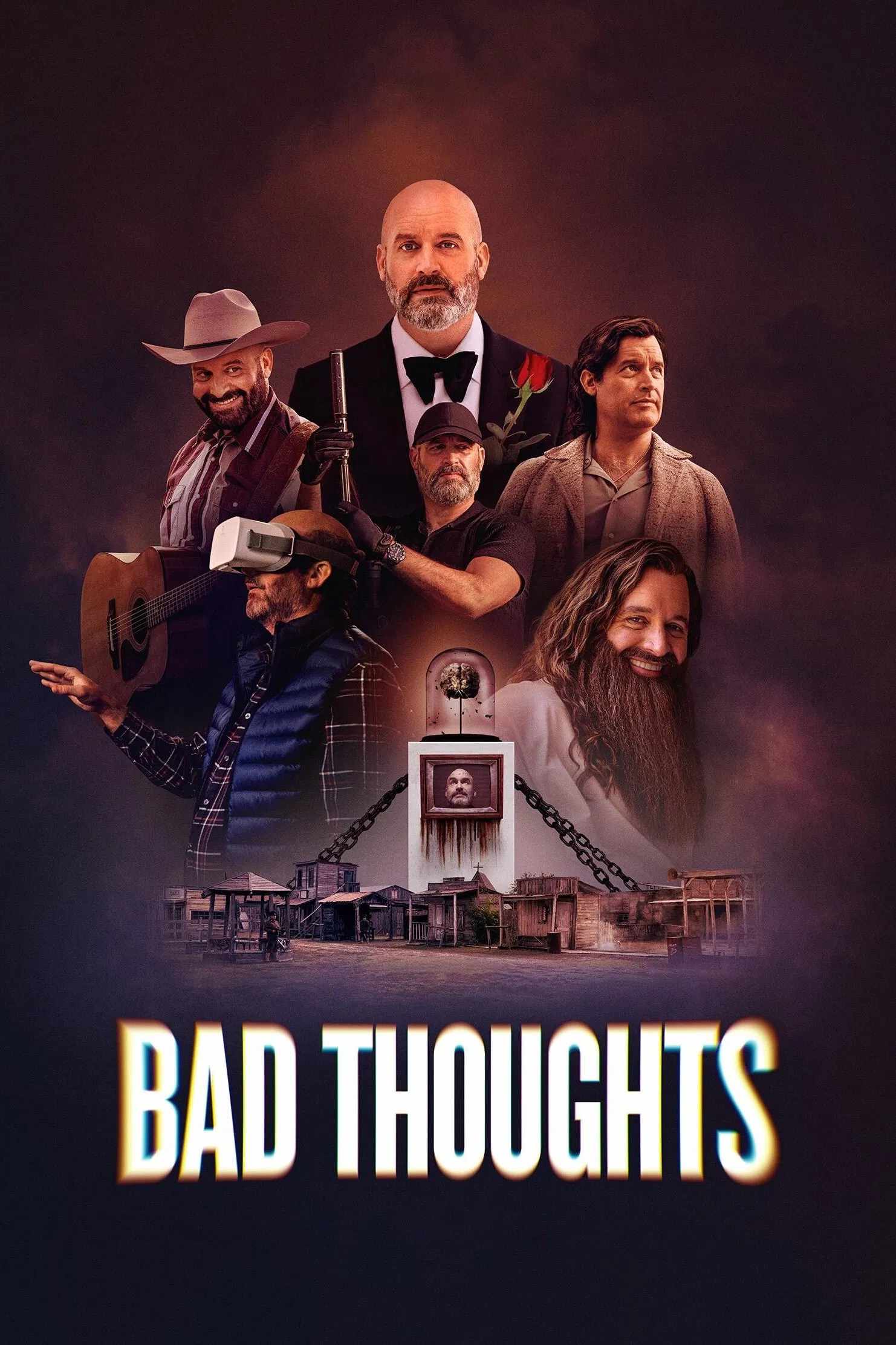 Poster chính thức của phim Phim Hài "Tom Segura: Những Ý Nghĩ Xấu" (Bad Thoughts - 2025), với sự tham gia của diễn viên Tom Segura.