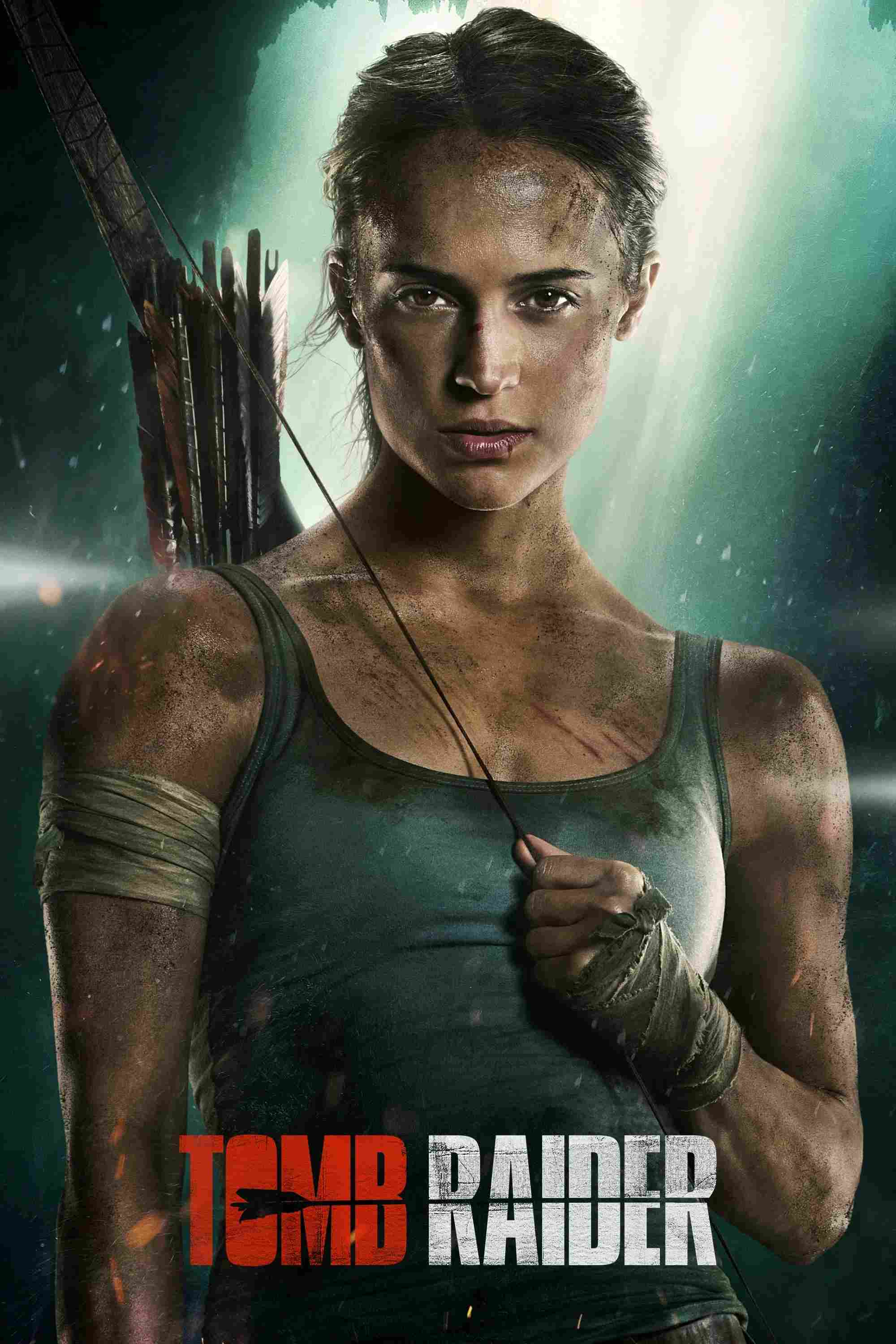 Poster chính thức của phim Phim Hành Động, Phim Phiêu Lưu "Tomb Raider: Huyền Thoại Bắt Đầu" (Tomb Raider - 2018), với sự tham gia của diễn viên Alicia Vikander và Dominic West.