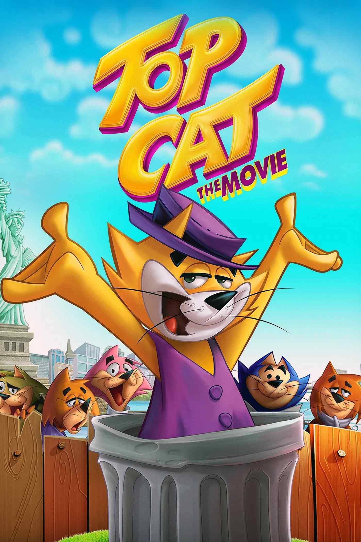 Poster chính thức của phim Phim Hoạt Hình, Phim Gia Đình "Top Cat: The Movie" (Top Cat: The Movie - 2011), với sự tham gia của diễn viên Rául Anaya và Jorge Arvizu.