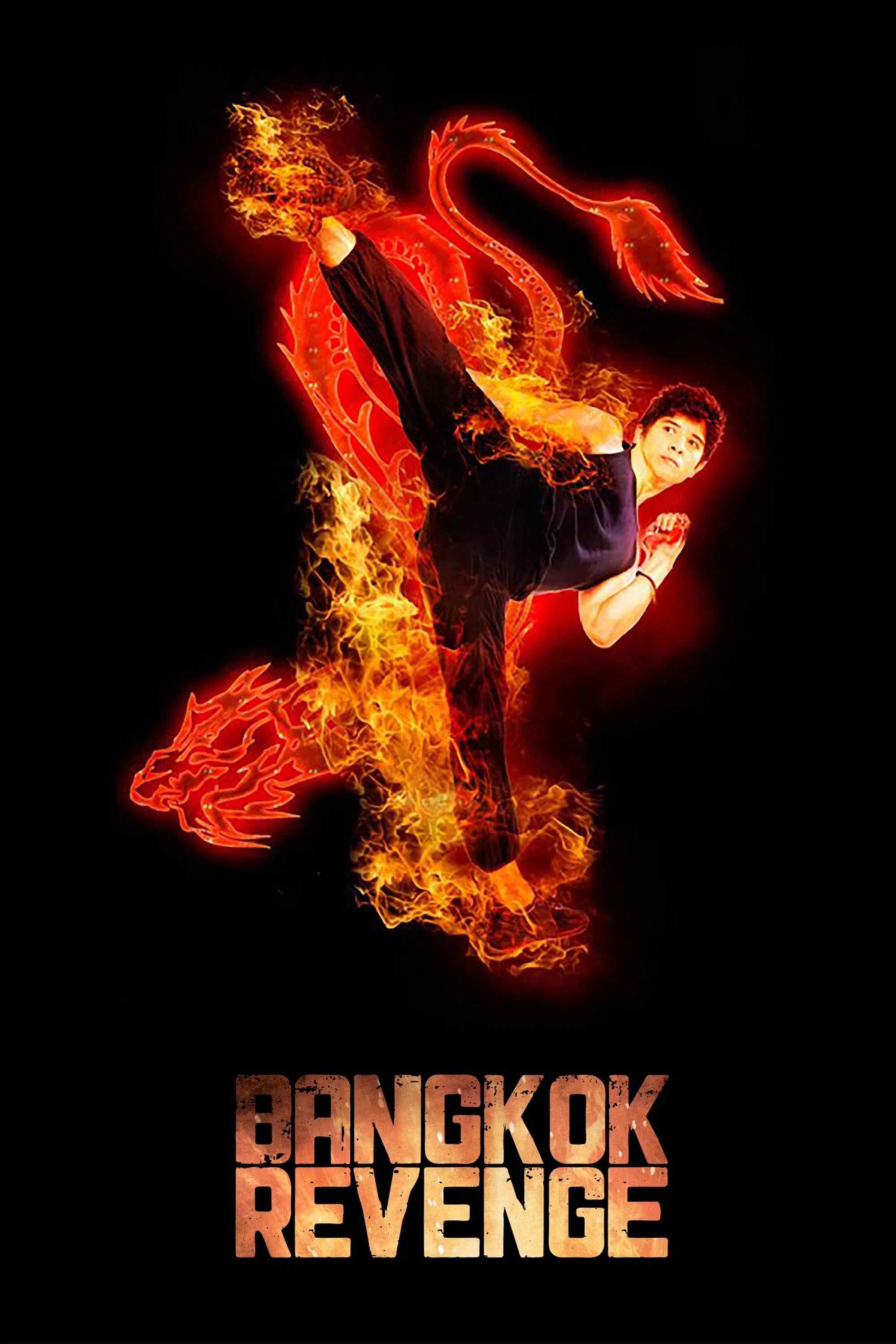 Poster chính thức của phim Phim Hành Động, Phim Tâm Lý "Trả Thù" (Bangkok Revenge - 2011), với sự tham gia của diễn viên Jonathan Patrick Foo và Caroline Ducey.