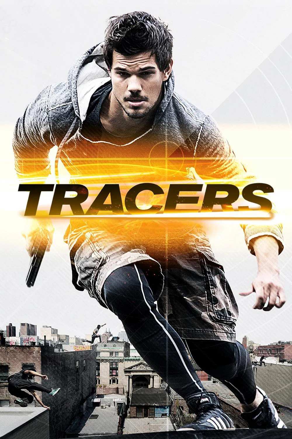 Poster chính thức của phim Phim Hành Động "Tracers" (Tracers - 2015), với sự tham gia của diễn viên Taylor Lautner và Marie Avgeropoulos.