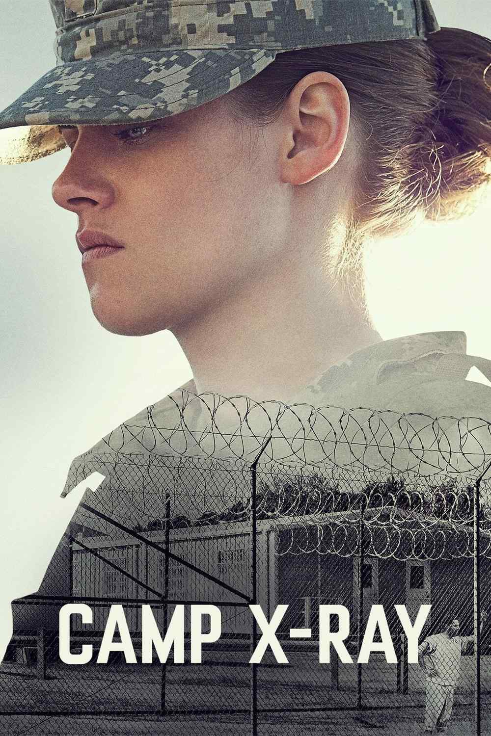 Poster chính thức của phim Phim Tâm Lý "Trại Giam X-ray" (Camp X-Ray - 2014), với sự tham gia của diễn viên Kristen Stewart và Payman Maadi.