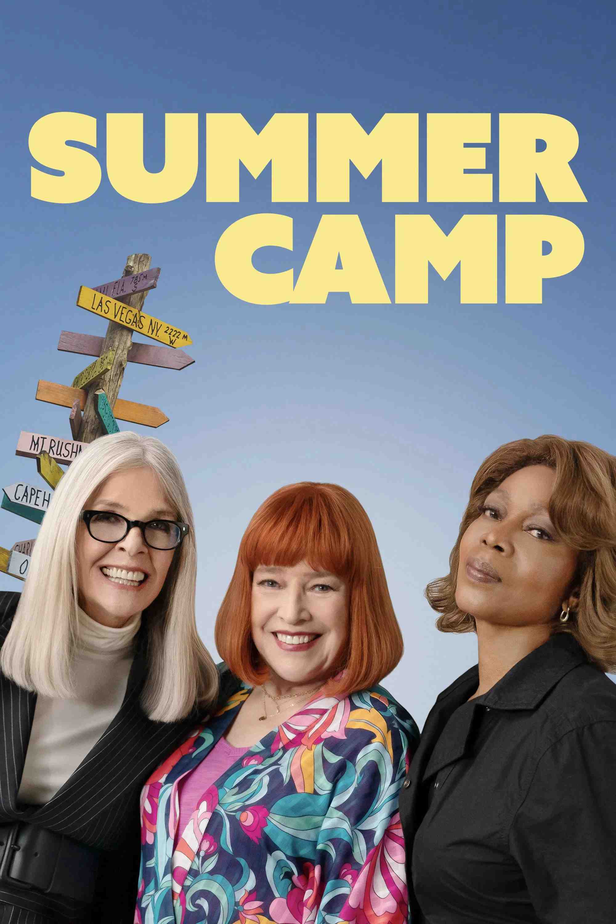 Poster chính thức của phim Phim Hài "Trại Hè Đỉnh Cao" (Summer Camp - 2024), với sự tham gia của diễn viên Diane Keaton và Kathy Bates.