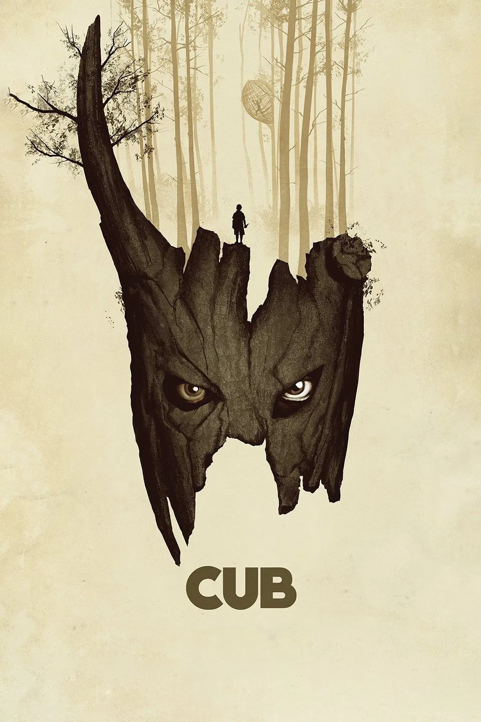 Poster chính thức của phim Phim Phiêu Lưu, Phim Kinh Dị "Trại Hè Ma Quái" (Cub - 2014), với sự tham gia của diễn viên Maurice Luijten và Evelien Bosmans.