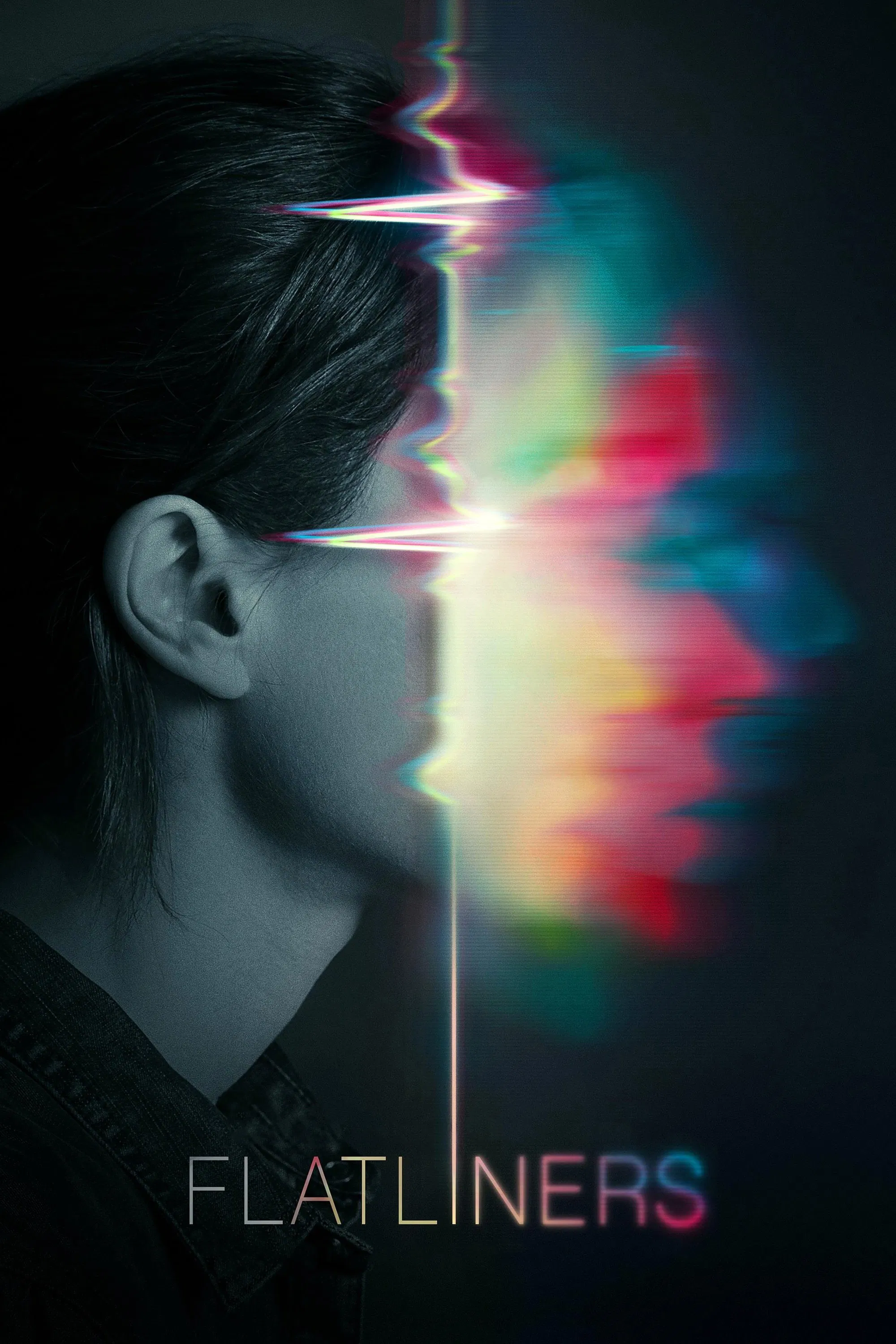 Poster chính thức của phim Phim Tâm Lý, Phim Kinh Dị "Trải Nghiệm Điểm Chết" (Flatliners - 2017), với sự tham gia của diễn viên Elliot Page và Diego Luna.