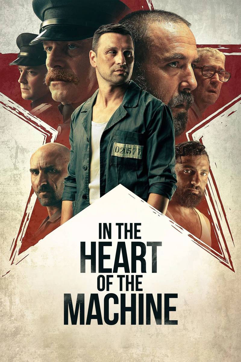 Poster chính thức của phim Phim Tâm Lý, Phim Giật Gân "Trái Tim Ngục Tù" (In the Heart of the Machine - 2022), với sự tham gia của diễn viên Alexander Sano và Julian Vergov.