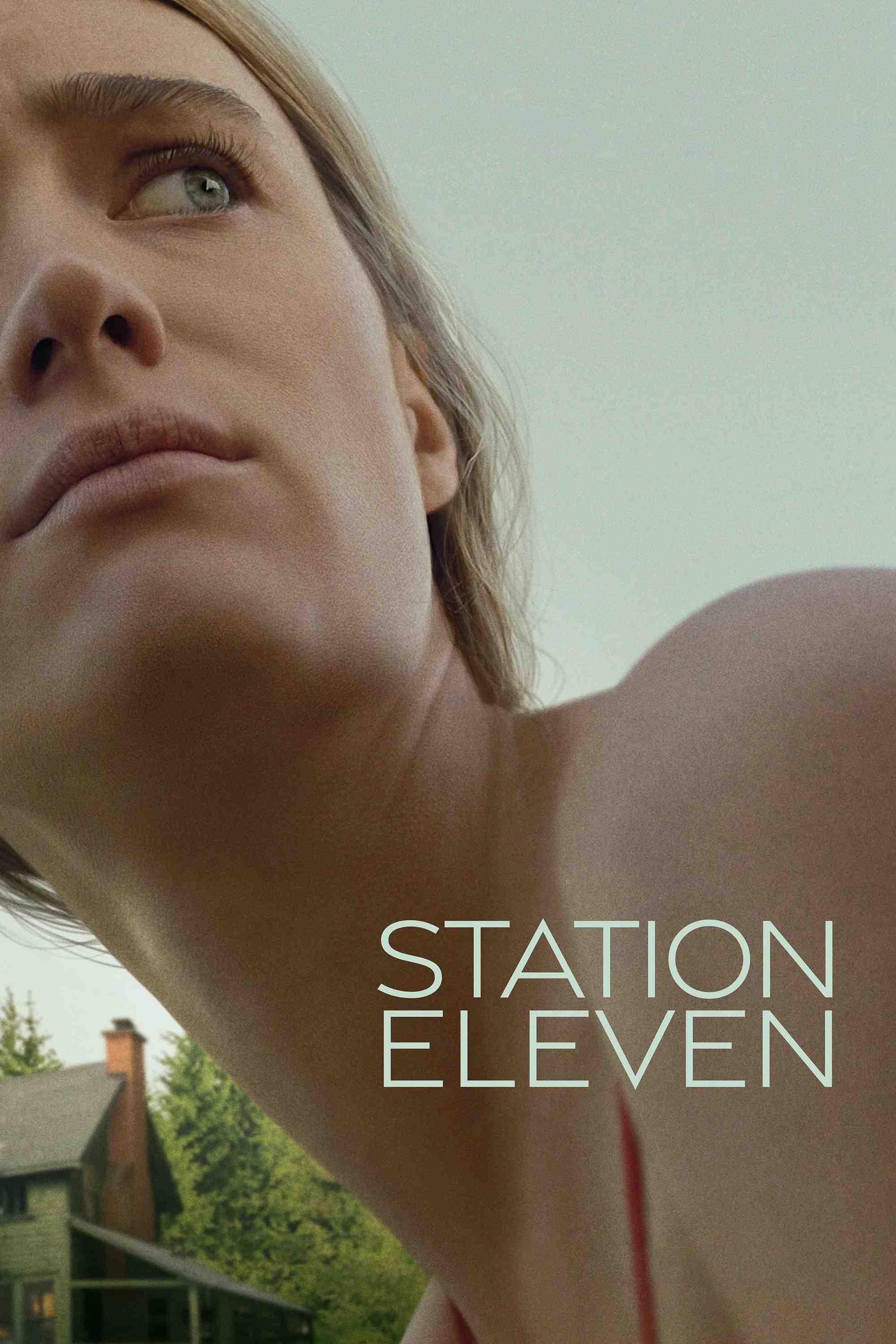 Poster chính thức của phim Phim Tâm Lý, Phim Viễn Tưởng & Giả Tưởng "Trạm 11" (Station Eleven - 2021), với sự tham gia của diễn viên Mackenzie Davis và Himesh Patel.