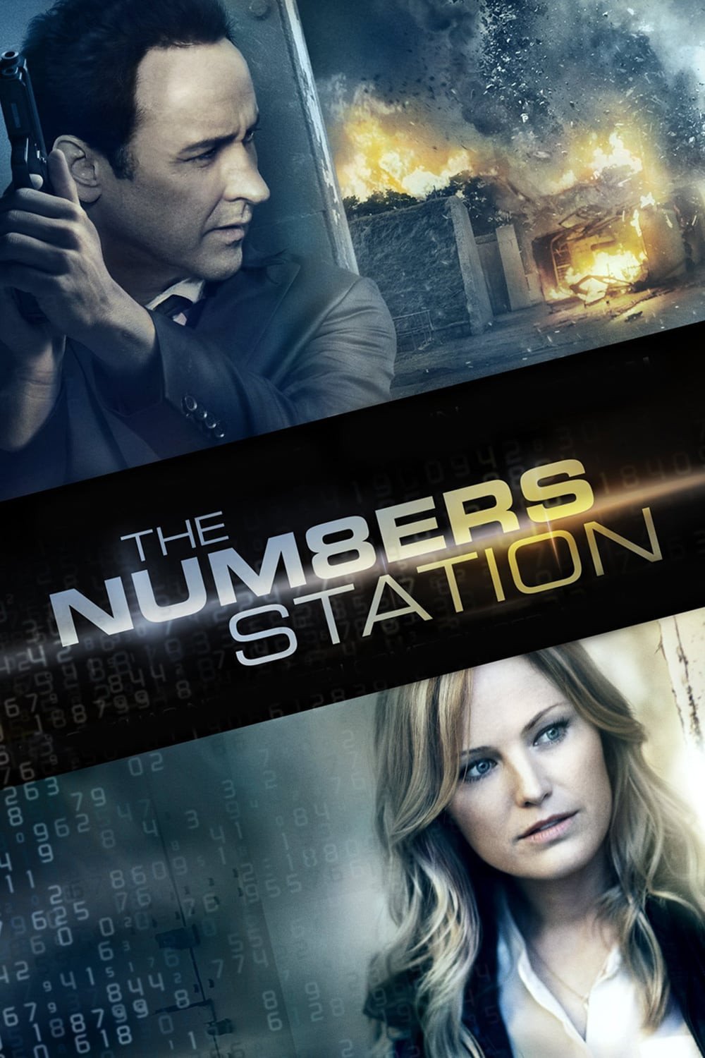 Poster chính thức của phim Phim Hành Động, Phim Giật Gân "Trạm Số" (The Numbers Station - 2013), với sự tham gia của diễn viên John Cusack và Malin Åkerman.