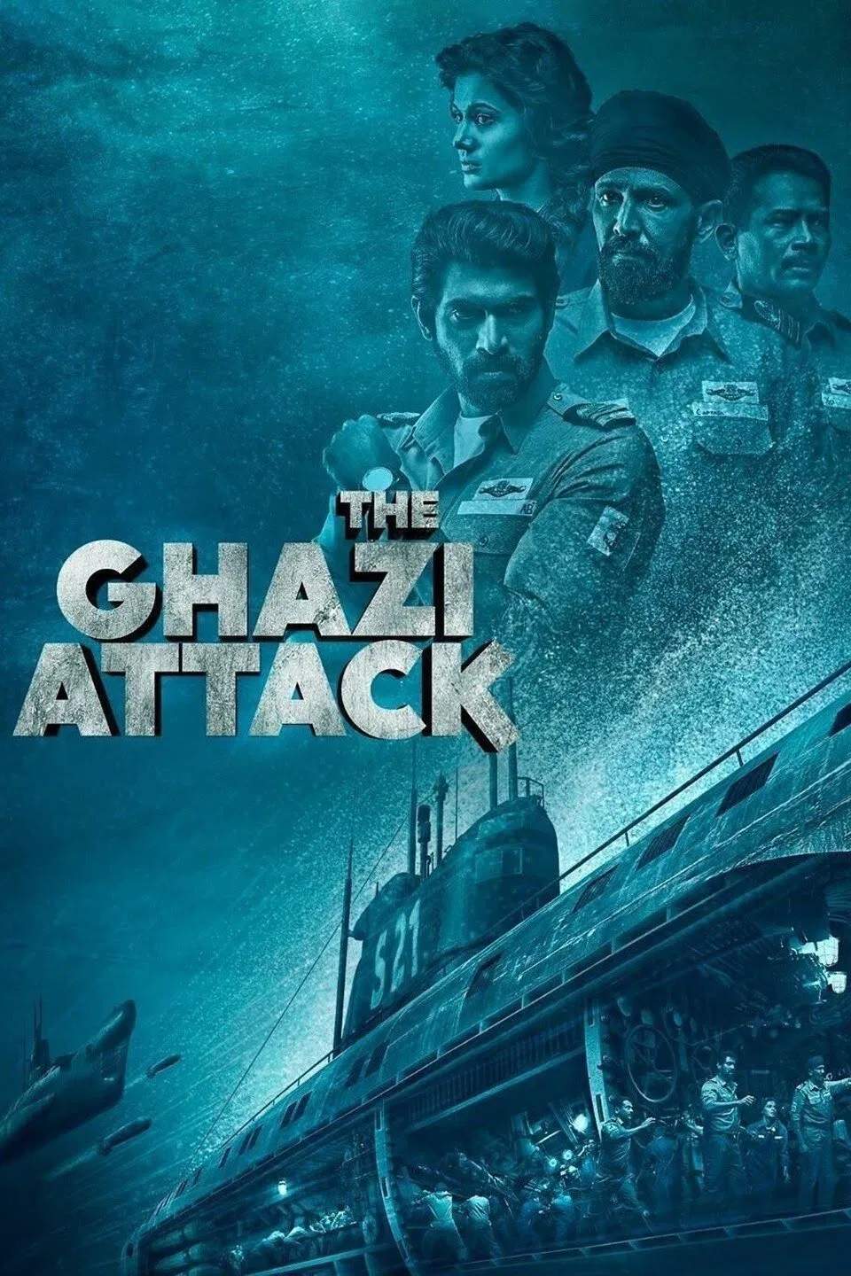 Poster chính thức của phim Phim Hành Động, Phim Chiến Tranh "Trận Chiến Dưới Đại Dương" (The Ghazi Attack - 2017), với sự tham gia của diễn viên Kay Kay Menon và Rana Daggubati.
