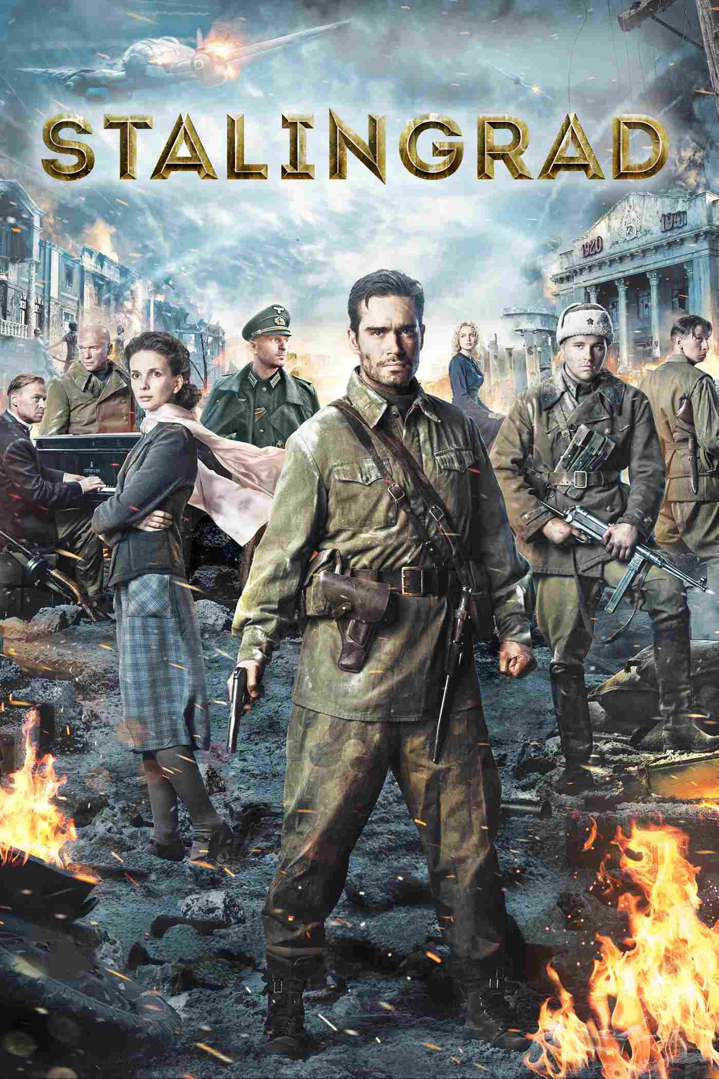 Poster chính thức của phim Phim Chiến Tranh, Phim Hành Động "Trận Đánh Stalingrad" (Stalingrad - 2013), với sự tham gia của diễn viên Thomas Kretschmann và Yanina Studilina.