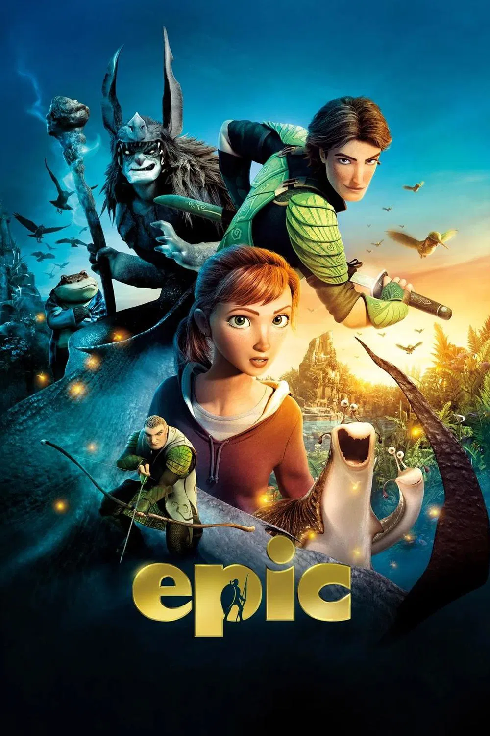 Poster chính thức của phim Phim Hoạt Hình, Phim Phiêu Lưu "Trận Hùng Chiến Ở Xứ Sở Lá Cây" (Epic - 2013), với sự tham gia của diễn viên Colin Farrell và Amanda Seyfried.