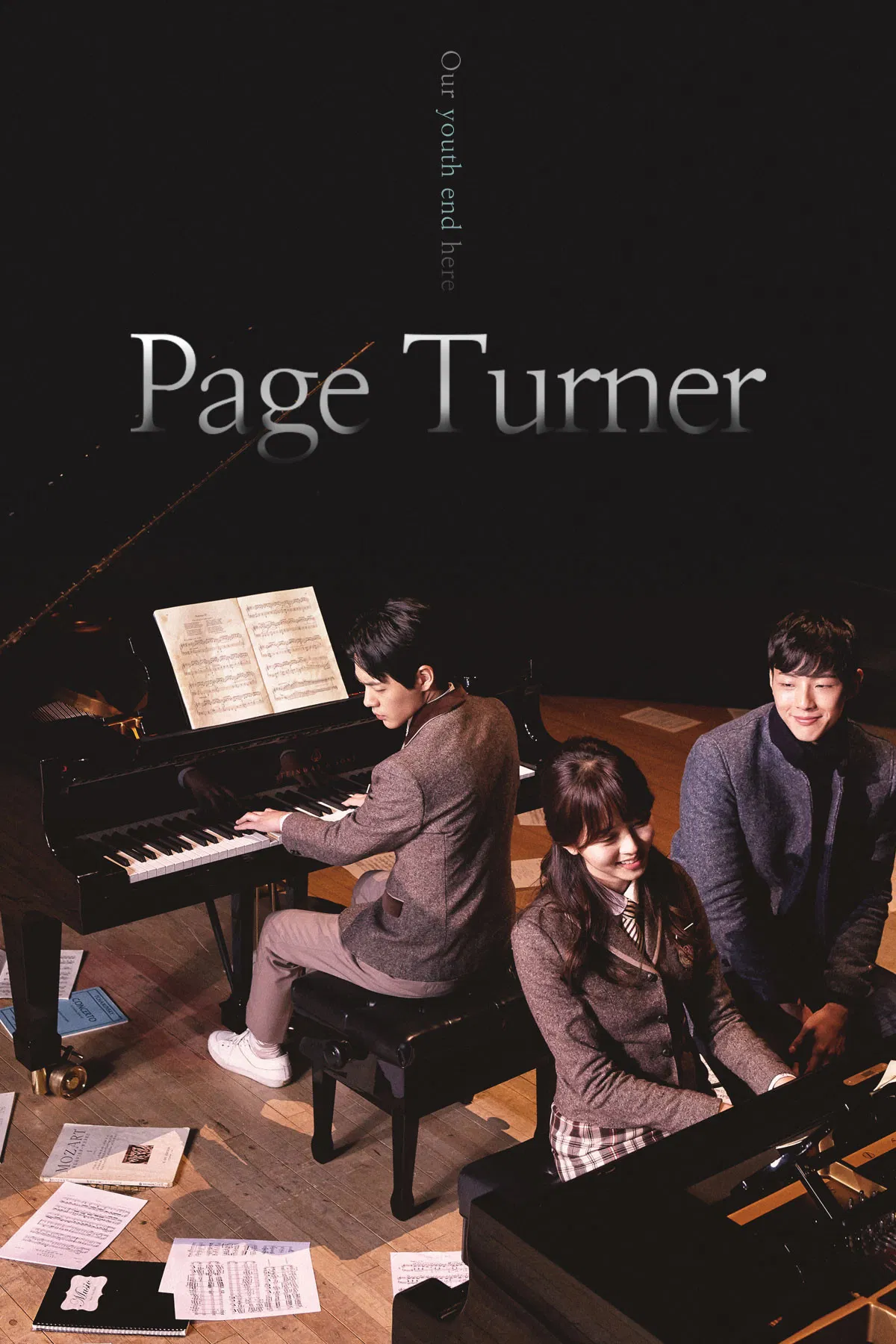 Poster chính thức của phim Phim Tâm Lý "Trang Mới Cuộc Đời" (Page Turner - 2016), với sự tham gia của diễn viên Kim So-hyun và Kim Ji-soo.