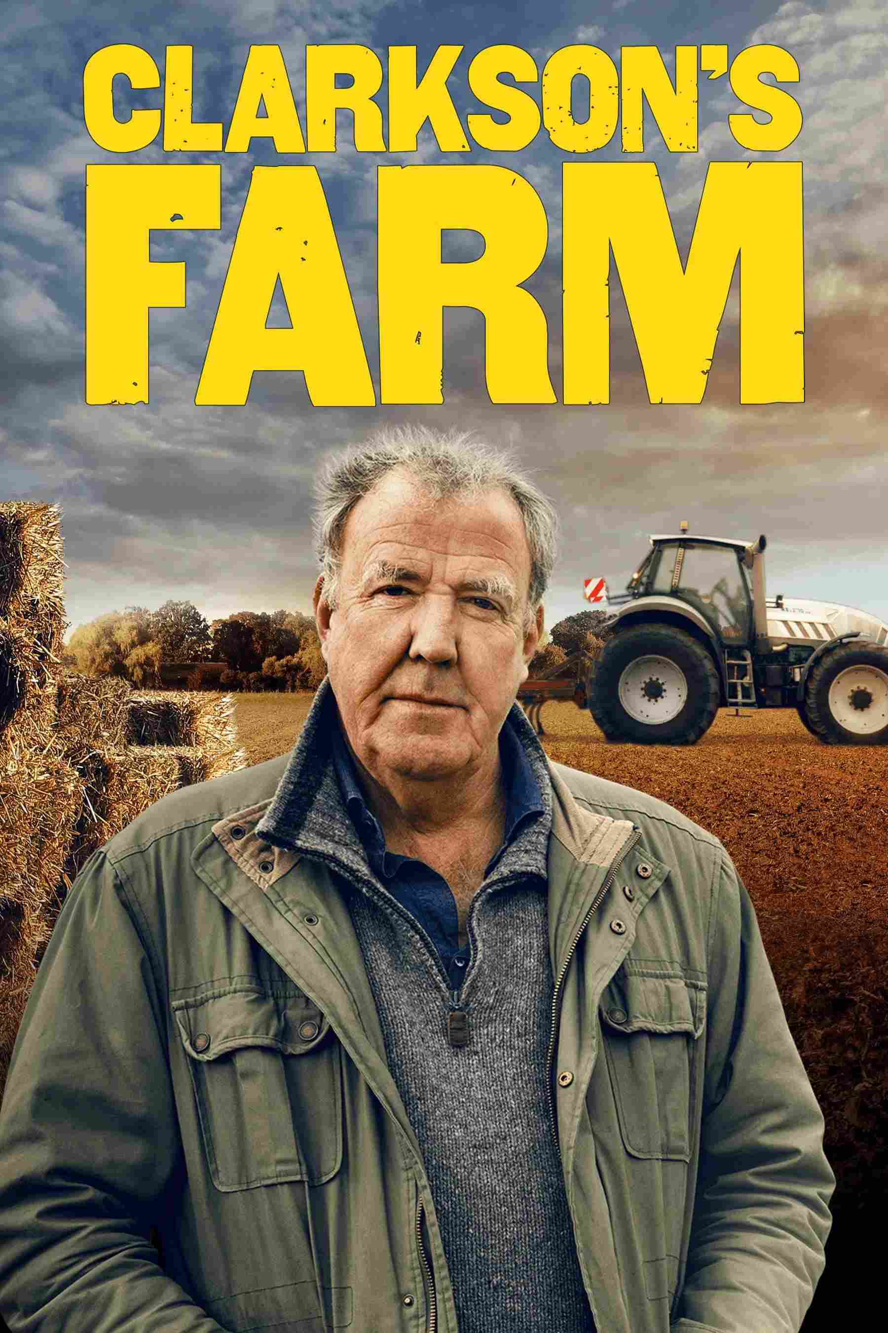 Poster chính thức của phim Truyền Hình Thực Tế, Phim Hài "Trang Trại Clarkson (Phần 3)" (Clarkson's Farm - 2021), với sự tham gia của diễn viên Jeremy Clarkson và Kaleb Cooper.