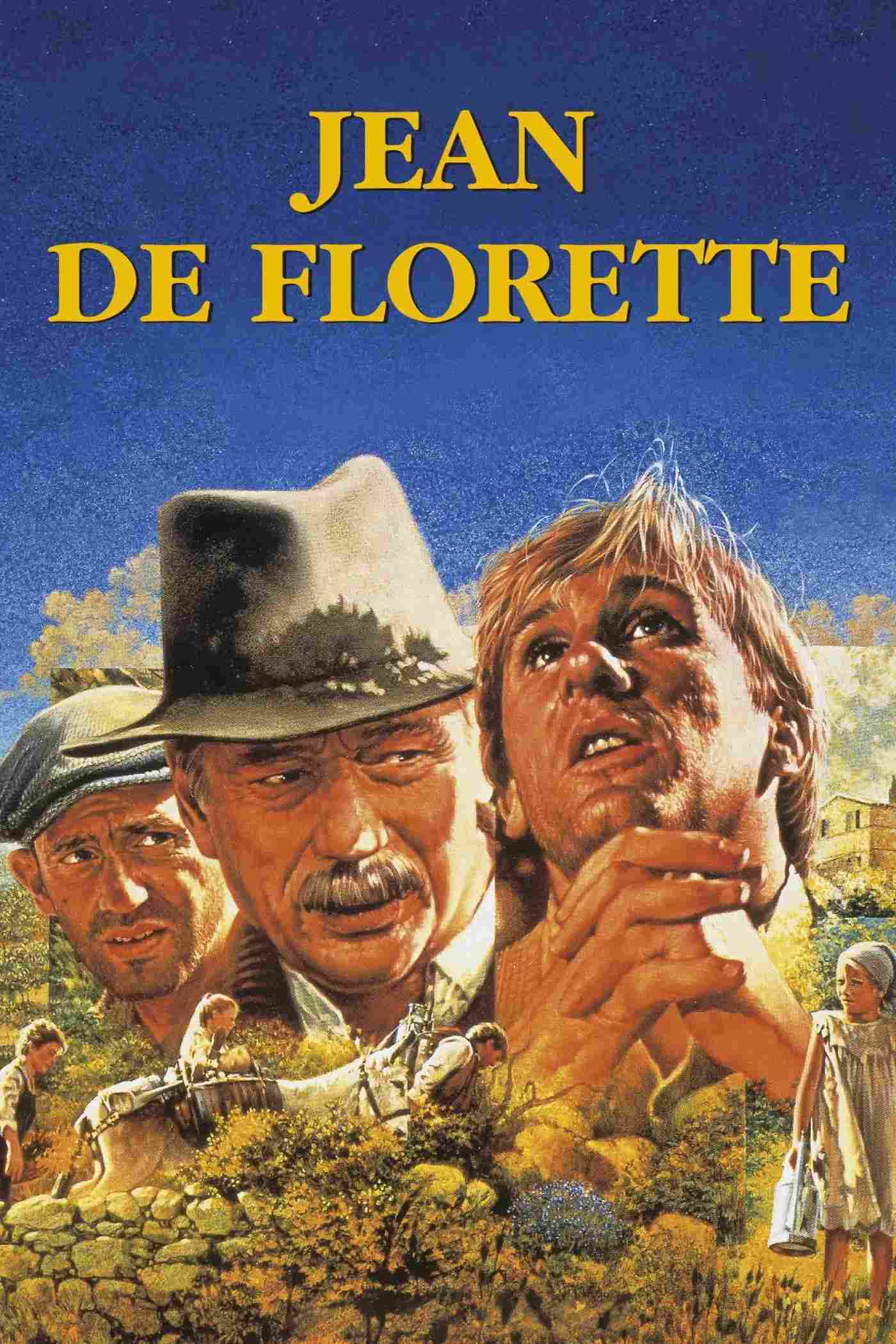 Poster chính thức của phim Phim Tâm Lý "Trang Trại" (Jean de Florette - 1986), với sự tham gia của diễn viên Yves Montand và Gérard Depardieu.