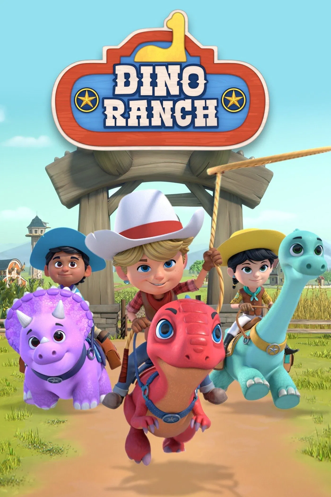 Poster chính thức của phim Phim Hoạt Hình, Phim Hành Động & Phiêu Lưu "Trang Trại Khủng Long (Phần 1)" (Dino Ranch - 2021).
