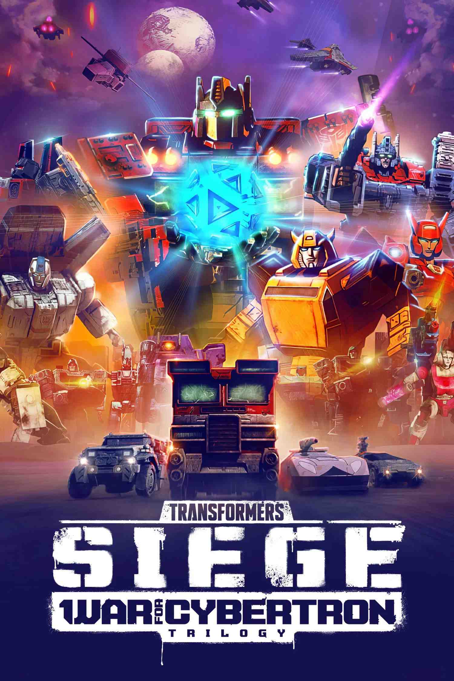 Poster chính thức của phim Phim Hoạt Hình, Phim Hành Động & Phiêu Lưu "Transformers: Chiến tranh Cybertron – Cuộc vây hãm" (Transformers: War for Cybertron: Siege - 2020), với sự tham gia của diễn viên Jason Marnocha và Jake Foushee.