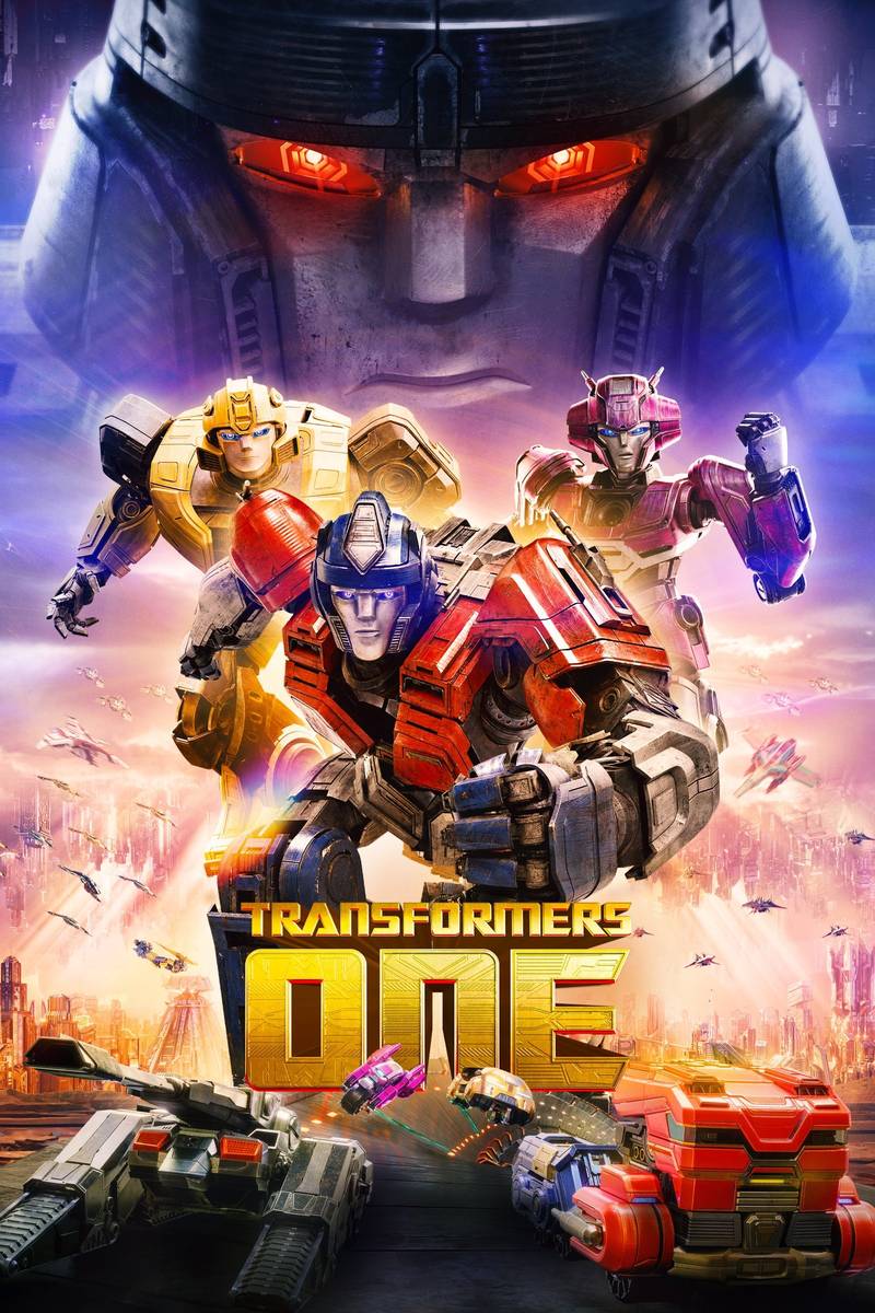 Poster chính thức của phim Phim Hoạt Hình, Phim Viễn Tưởng "Transformers Một" (Transformers One - 2024), với sự tham gia của diễn viên Chris Hemsworth và Brian Tyree Henry.