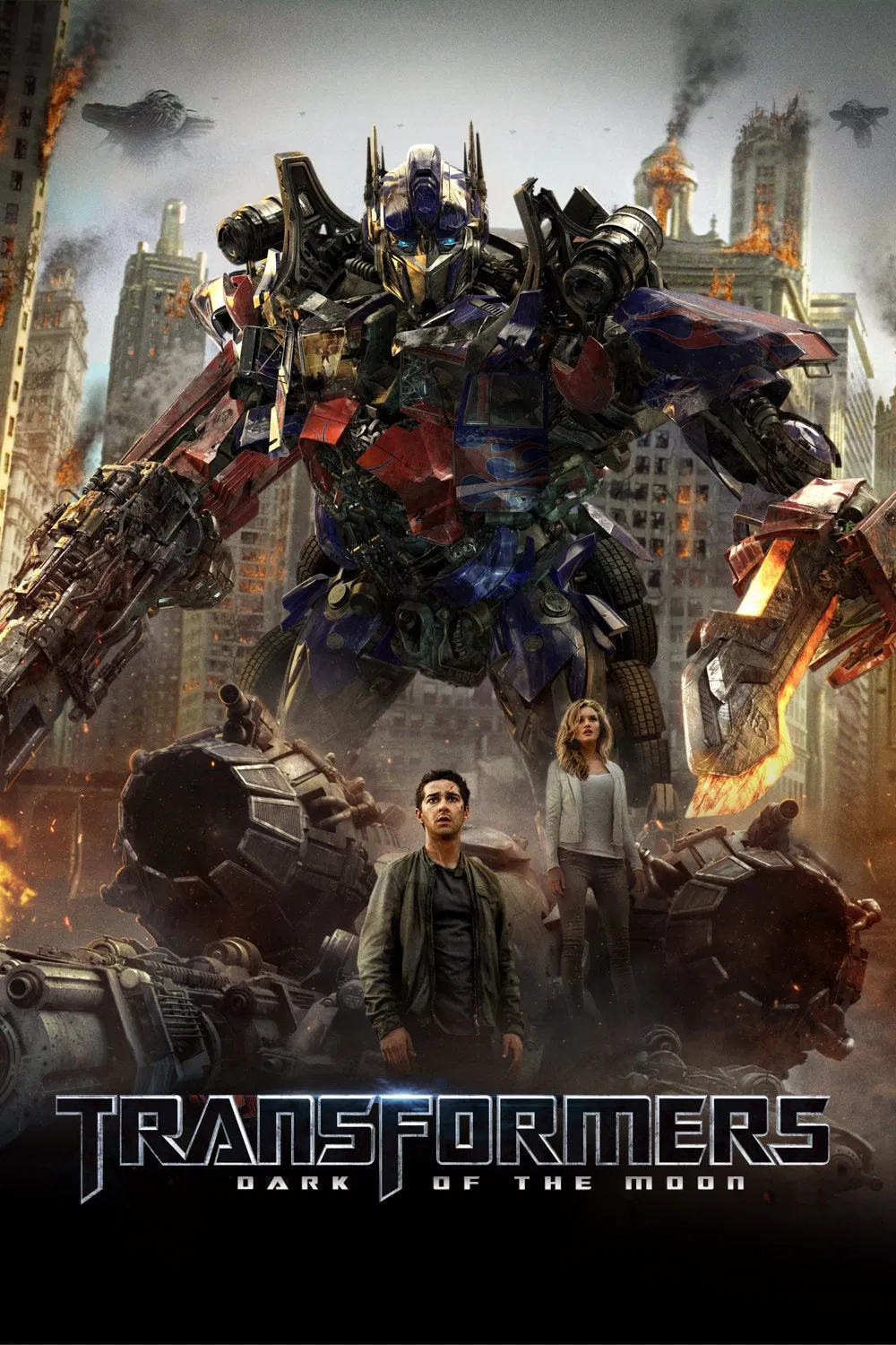 Poster chính thức của phim Phim Hành Động, Phim Viễn Tưởng "Transformers: Vùng Tối Của Mặt Trăng" (Transformers: Dark of the Moon - 2011), với sự tham gia của diễn viên Shia LaBeouf và Rosie Huntington-Whiteley.