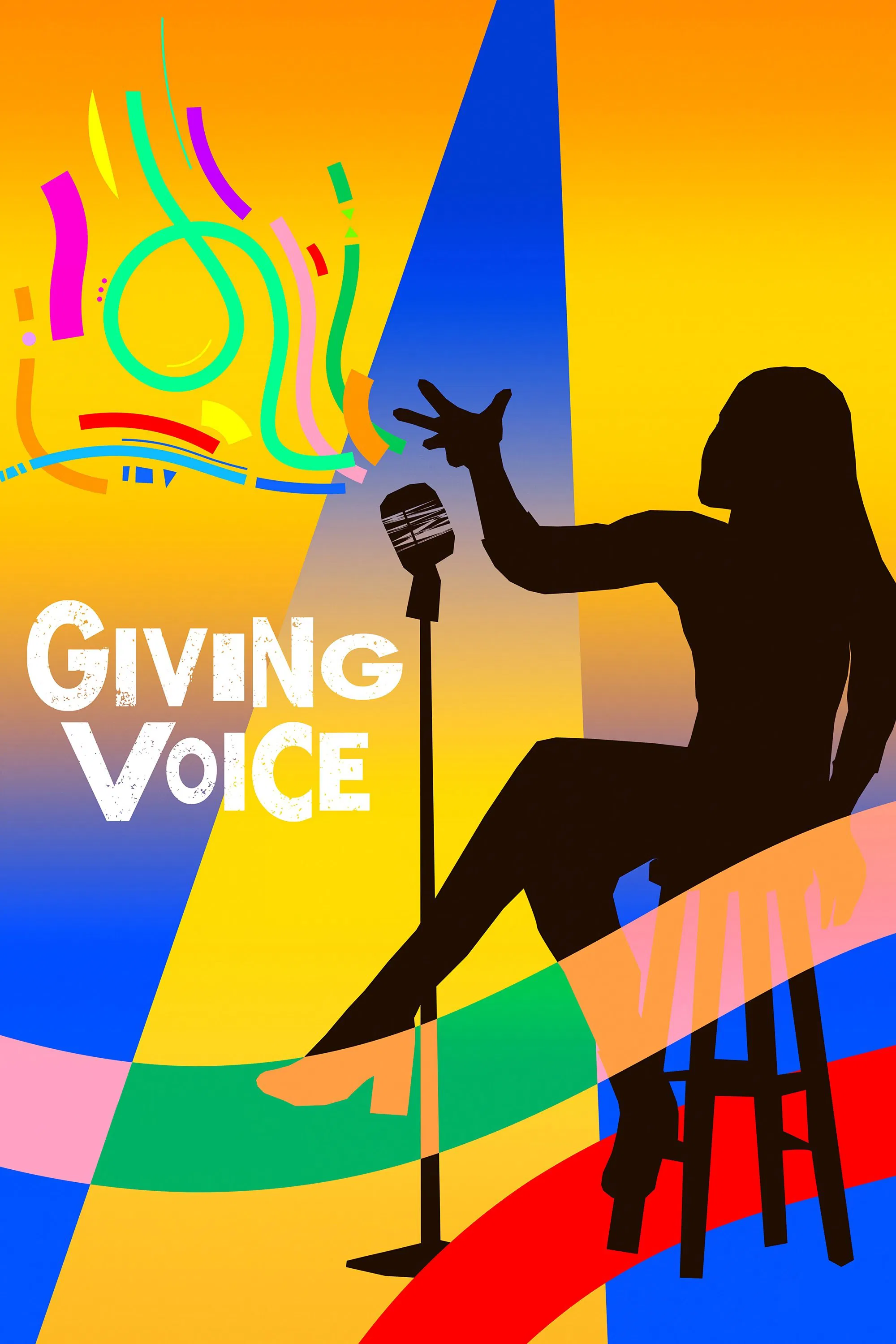 Poster chính thức của phim Phim Tài Liệu "Trao Giọng Nói" (Giving Voice - 2020), với sự tham gia của diễn viên Denzel Washington và Viola Davis.