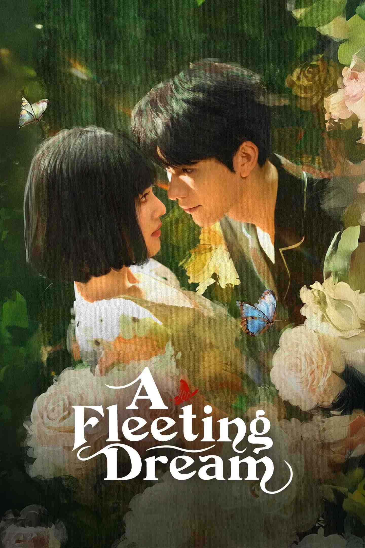 Poster chính thức của phim Phim Tâm Lý "Trao Nhầm Trái Tim" (A Fleeting Dream - 2025), với sự tham gia của diễn viên Nghiêm Tử Hiên và Han Leyao.