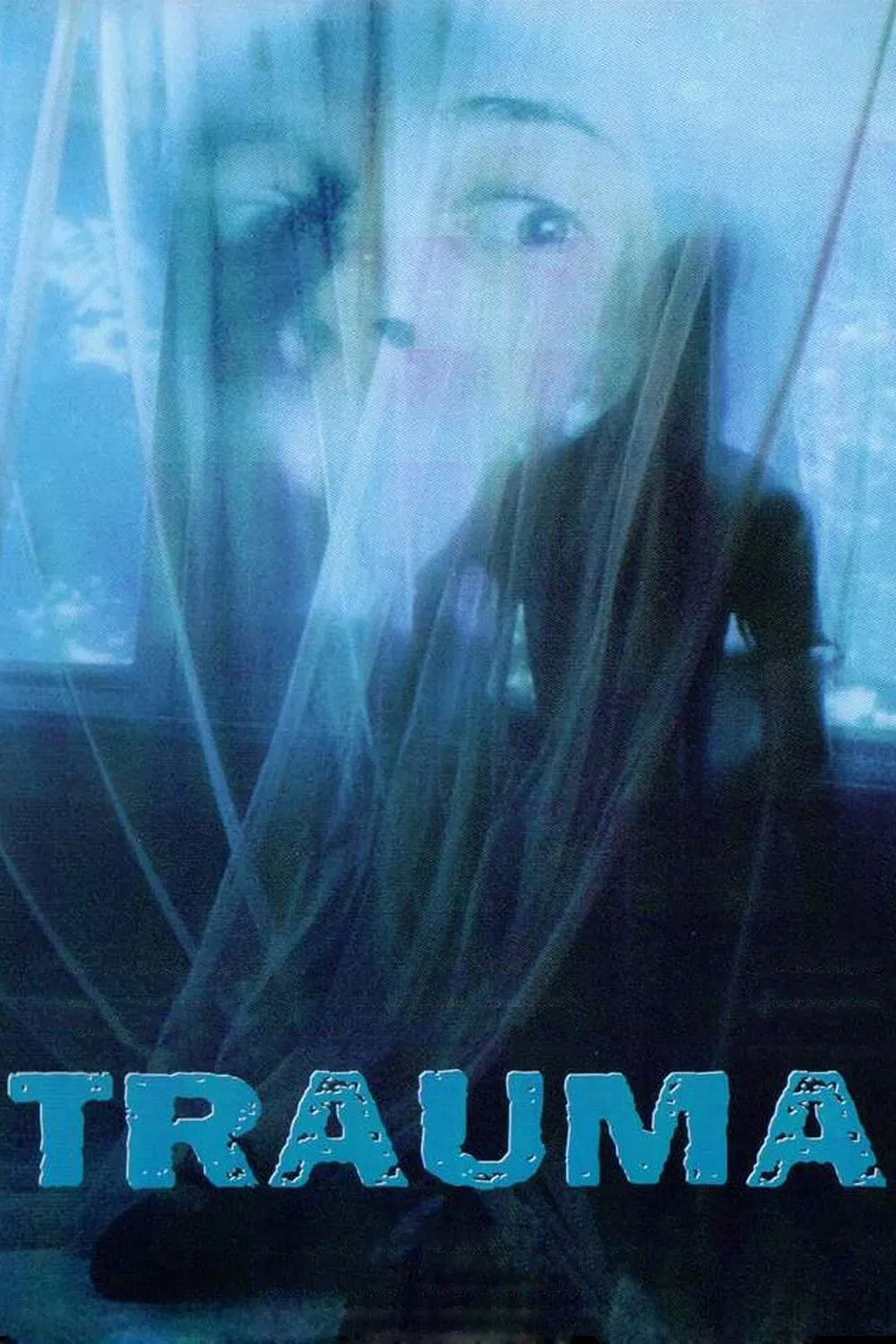 Poster chính thức của phim Phim Giật Gân, Phim Kinh Dị "Trauma" (Trauma - 1993), với sự tham gia của diễn viên Christopher Rydell và Asia Argento.