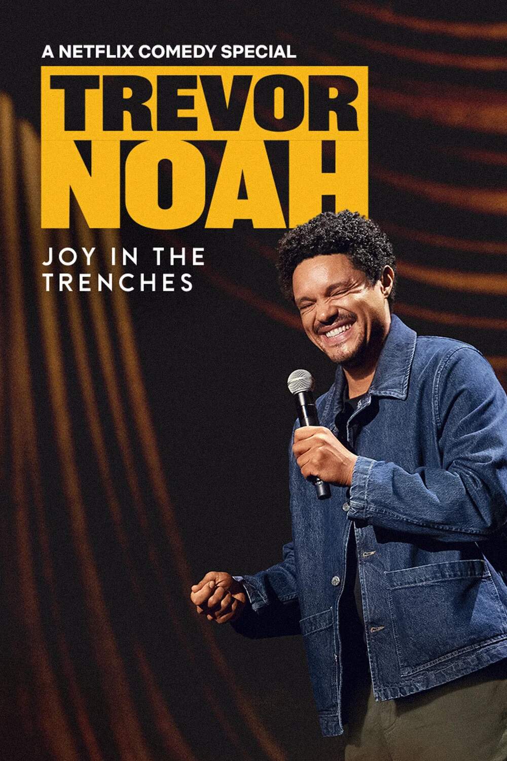Poster chính thức của phim Phim Hài "Trevor Noah: Niềm Vui Trong Gian Khó" (Trevor Noah: Joy in the Trenches - 2026), với sự tham gia của diễn viên Trevor Noah.