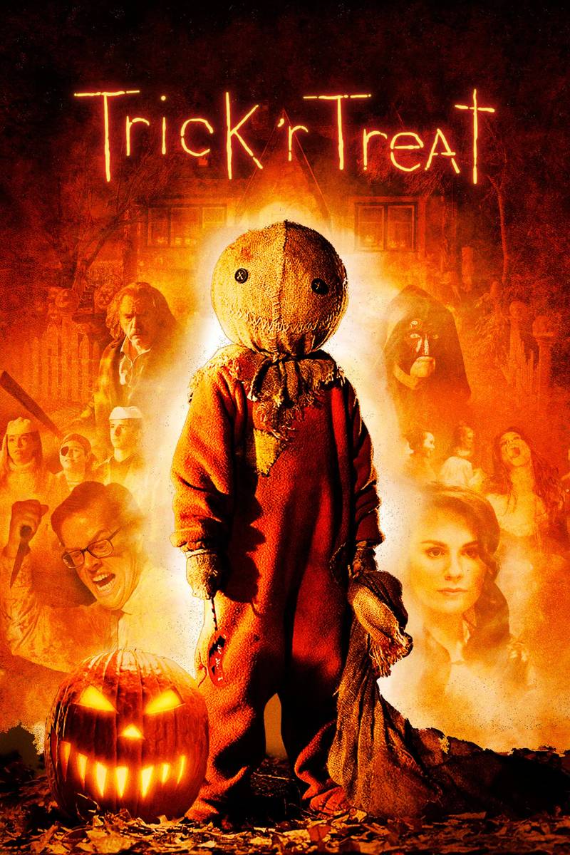 Poster chính thức của phim Phim Kinh Dị, Phim Hài "Trick 'r Treat" (Trick 'r Treat - 2007), với sự tham gia của diễn viên Brian Cox và Quinn Lord.