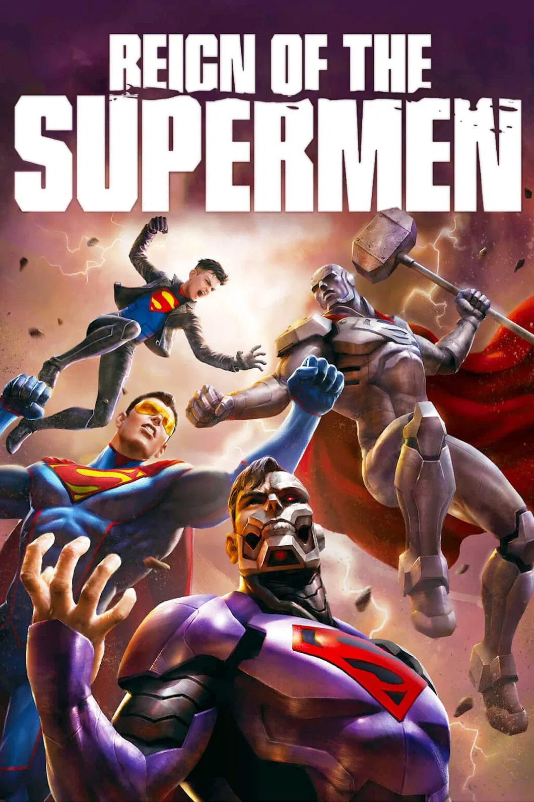 Poster chính thức của phim Phim Viễn Tưởng, Phim Hoạt Hình "Triều Đại Của Siêu Nhân" (Reign of the Supermen - 2019), với sự tham gia của diễn viên Jerry O'Connell và Rebecca Romijn.