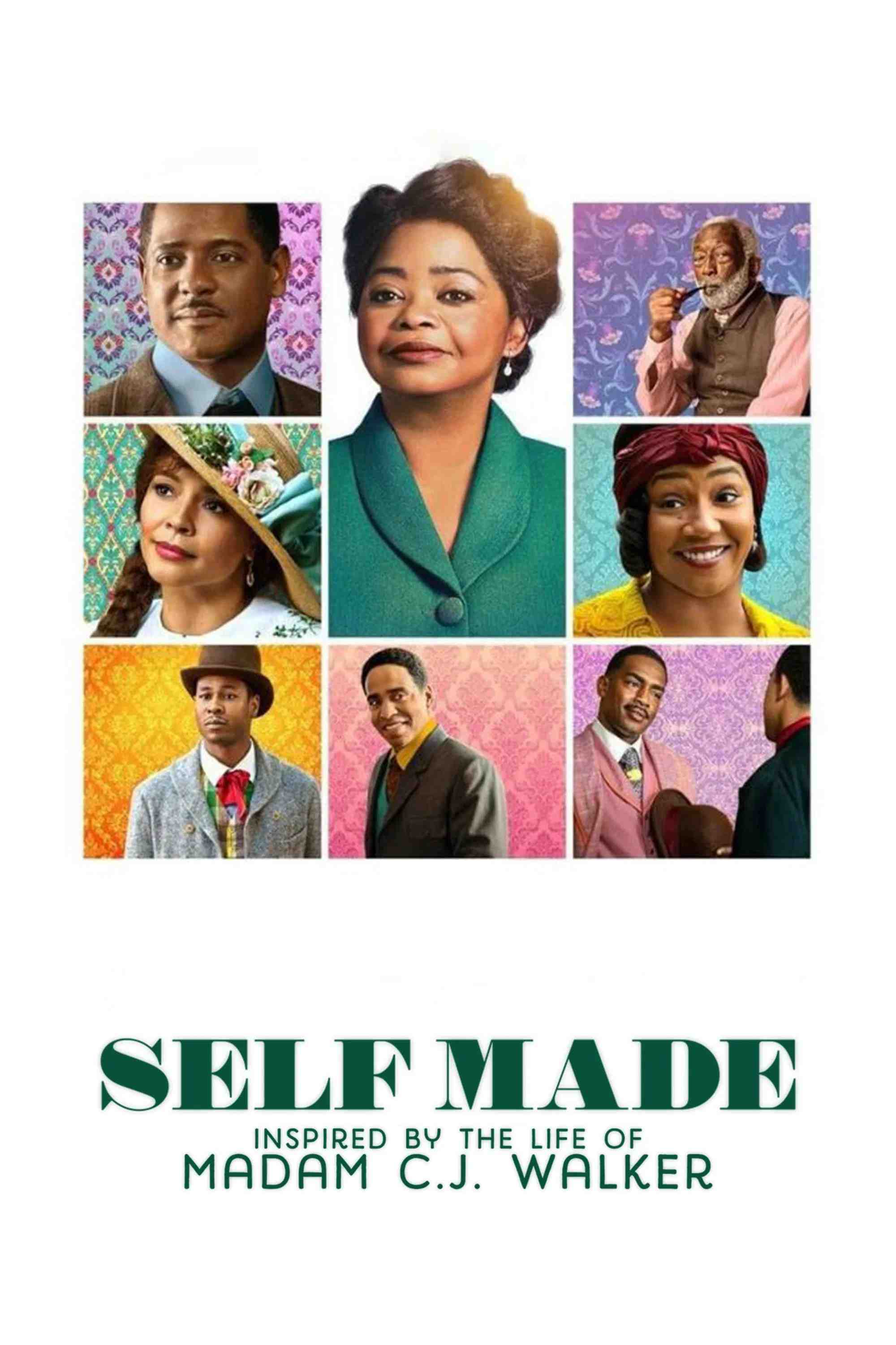 Poster chính thức của phim Phim Tâm Lý "Triệu phú tự thân: Cuộc đời Madam C.J. Walker" (Self Made: Inspired by the Life of Madam C.J. Walker - 2020), với sự tham gia của diễn viên Octavia Spencer và Tiffany Haddish.