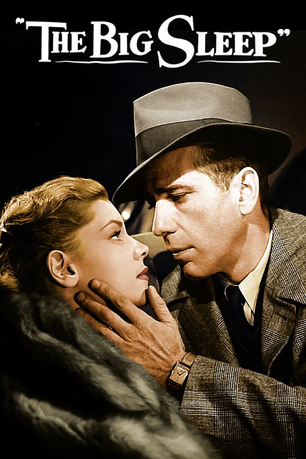 Poster chính thức của phim Phim Bí Ẩn, Phim Hình Sự "Trinh Thám" (The Big Sleep - 1946), với sự tham gia của diễn viên Humphrey Bogart và Lauren Bacall.