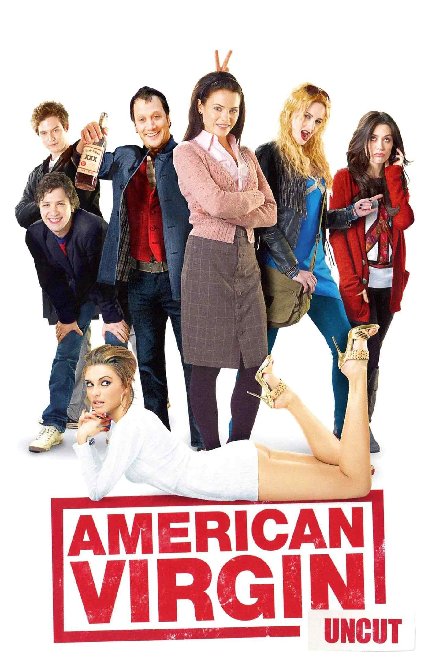 Poster chính thức của phim Phim Hài "Trinh Tiết Kiểu Mỹ" (American Virgin - 2009), với sự tham gia của diễn viên Jenna Dewan và Rob Schneider.