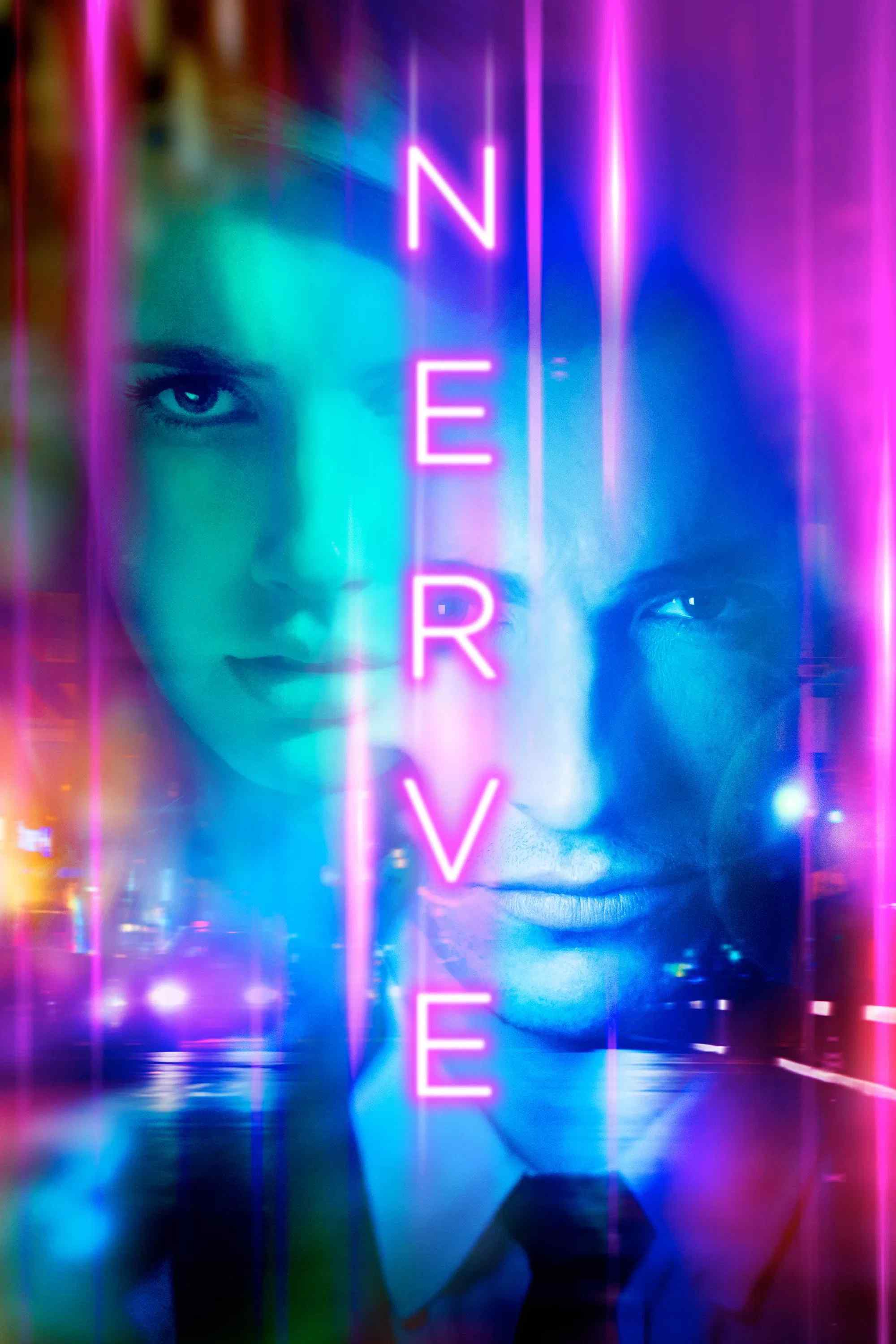 Poster chính thức của phim Phim Bí Ẩn, Phim Phiêu Lưu "Trò Chơi Đoạt Mạng" (Nerve - 2016), với sự tham gia của diễn viên Emma Roberts và Dave Franco.