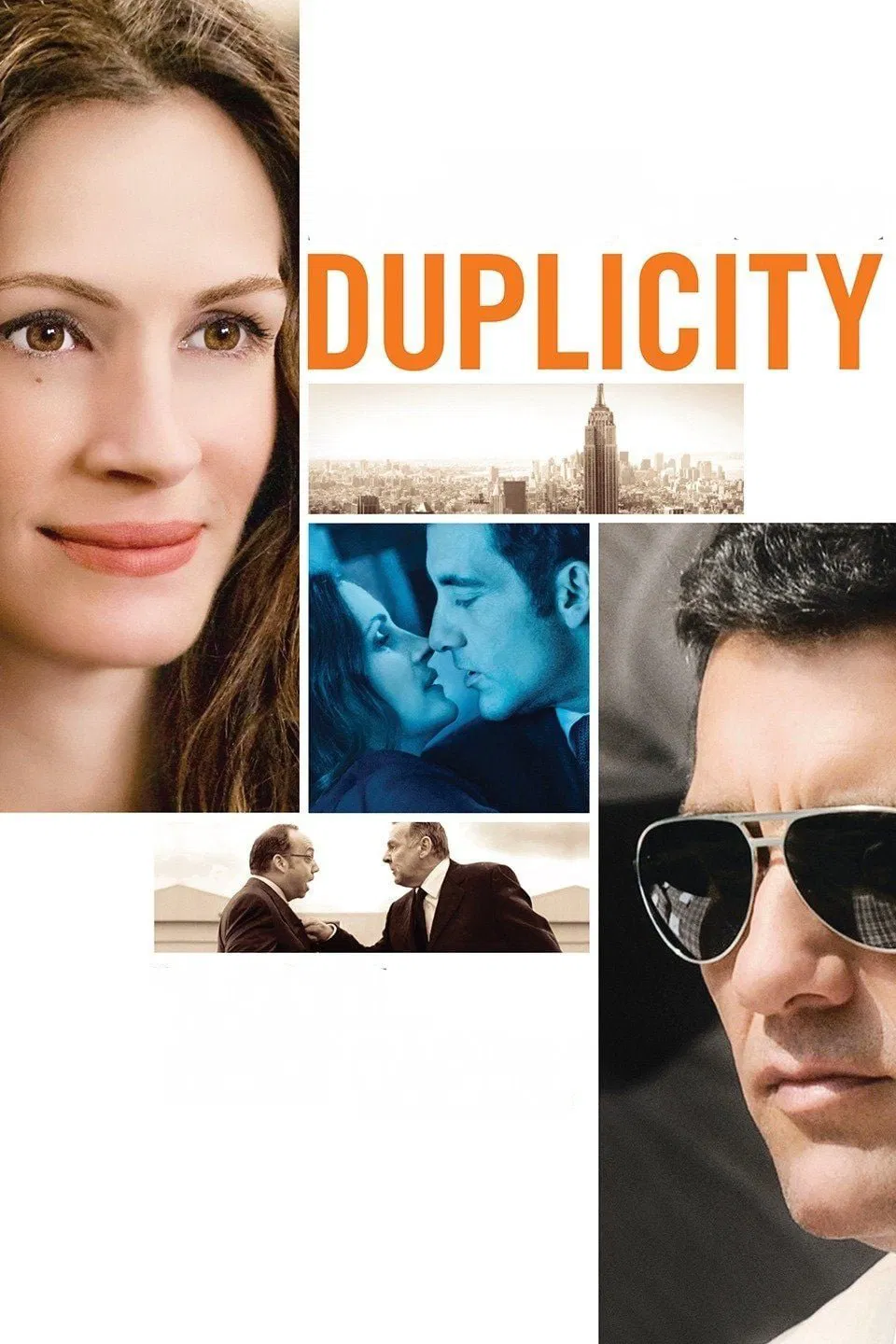 Poster chính thức của phim Phim Tình Cảm, Phim Hài "Trò Chơi Hai Mặt" (Duplicity - 2009), với sự tham gia của diễn viên Julia Roberts và Clive Owen.