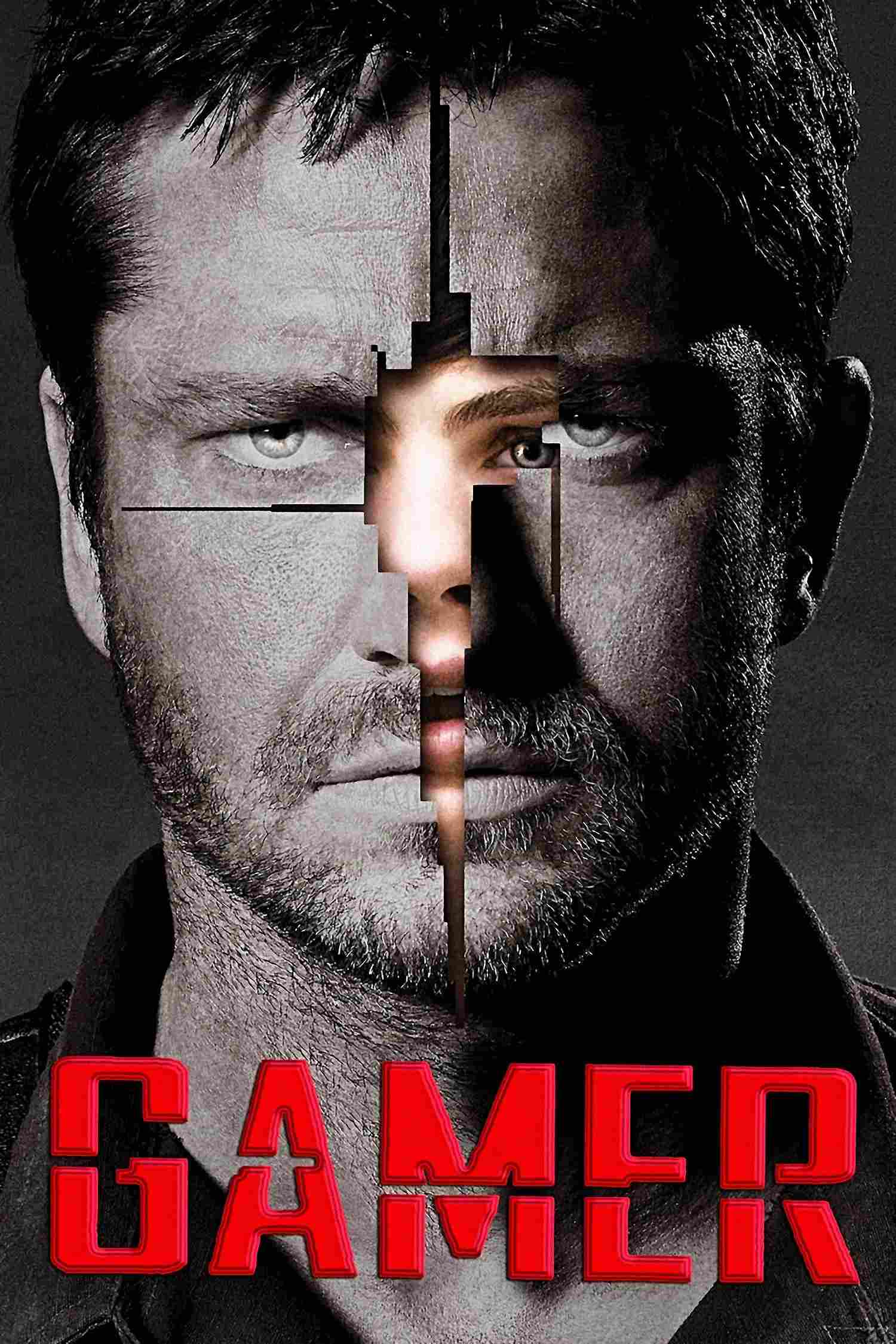 Poster chính thức của phim Phim Hành Động, Phim Giật Gân "Trò Chơi Nguy Hiểm" (Gamer - 2009), với sự tham gia của diễn viên Gerard Butler và Amber Valletta.