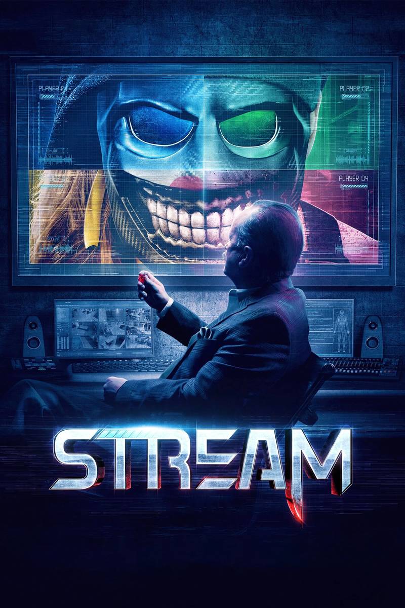 Poster chính thức của phim Phim Kinh Dị, Phim Hành Động "Trò Chơi Sát Nhân" (Stream - 2024), với sự tham gia của diễn viên Jeffrey Combs và Charles Edwin Powell.