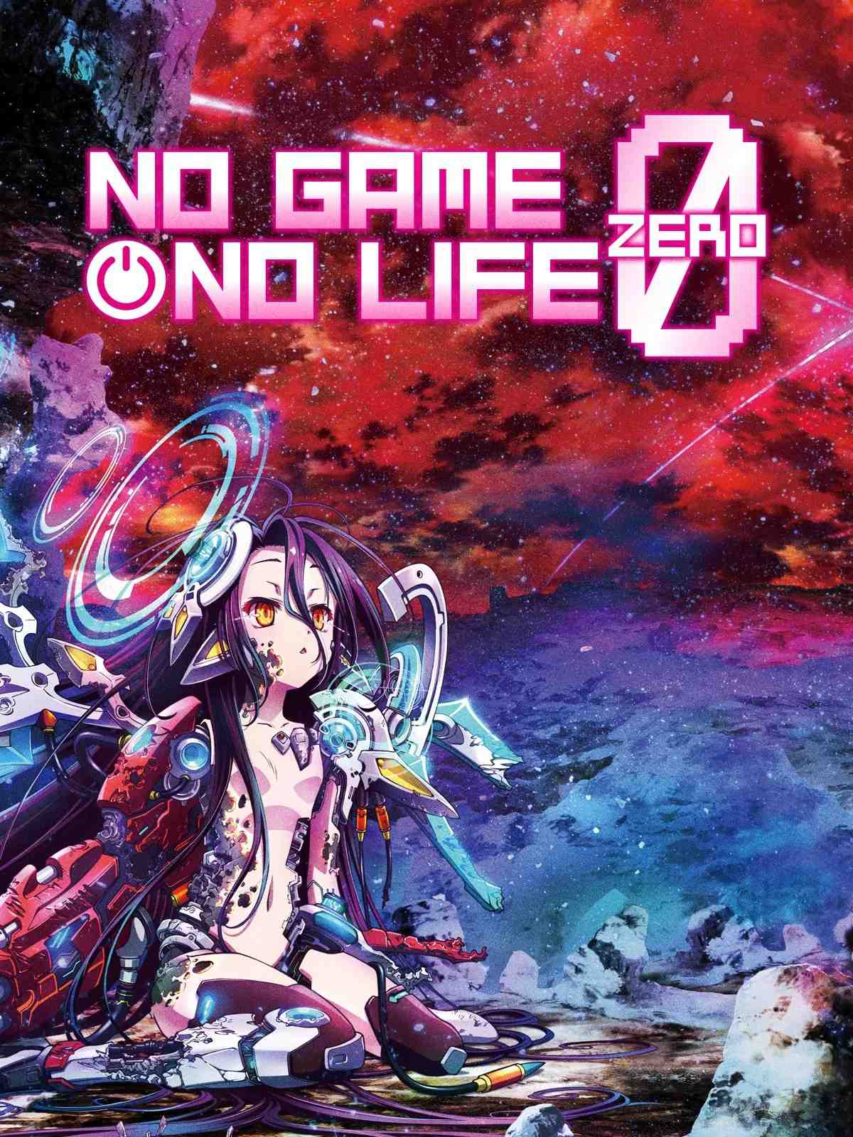 Poster chính thức của phim Phim Phiêu Lưu, Phim Hoạt Hình "Trò Chơi Sinh Tử: Điểm Bắt Đầu" (No Game, No Life: Zero - 2017), với sự tham gia của diễn viên Yoko Hikasa và Ai Kayano.