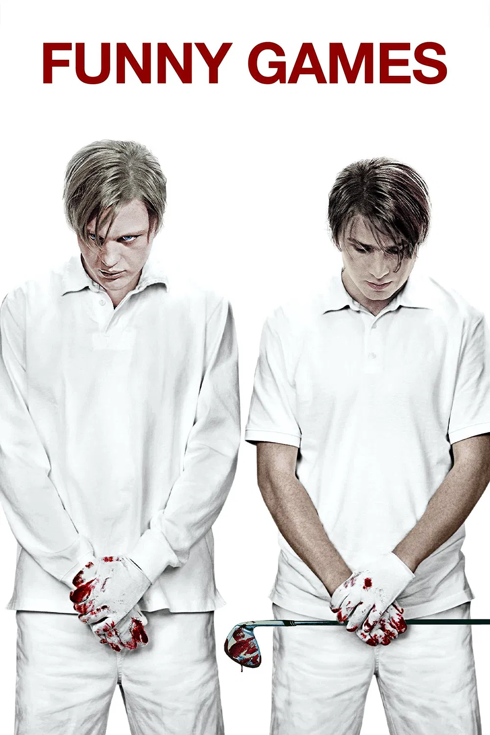 Poster chính thức của phim Phim Giật Gân, Phim Kinh Dị "Trò Chơi Thảm Sát" (Funny Games - 2008), với sự tham gia của diễn viên Naomi Watts và Tim Roth.