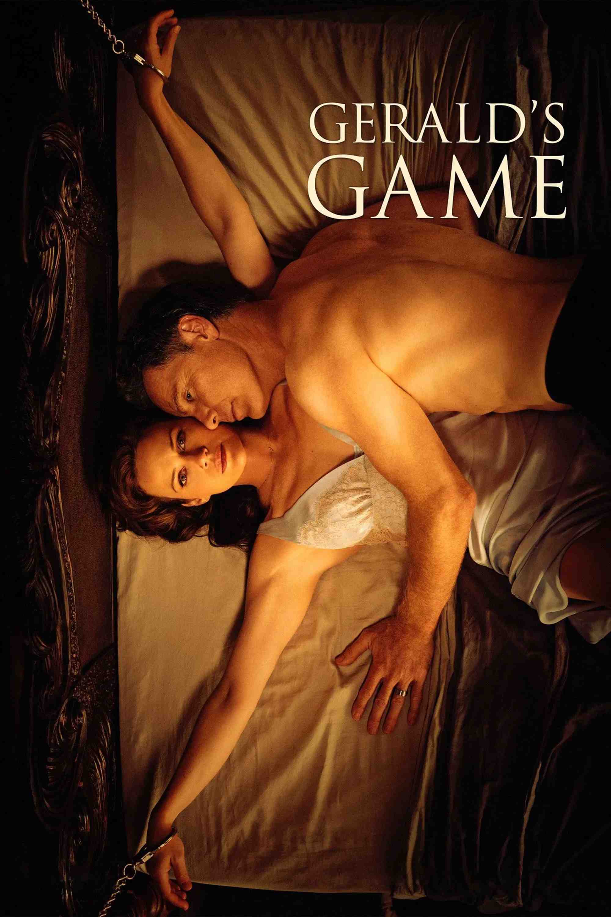 Poster chính thức của phim Phim Kinh Dị, Phim Giật Gân "Trò Chơi Tình Ái" (Gerald's Game - 2017), với sự tham gia của diễn viên Carla Gugino và Bruce Greenwood.