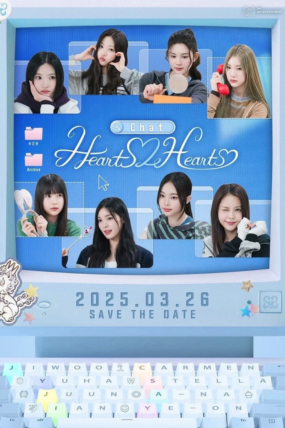 Poster chính thức của phim Truyền Hình Thực Tế "Trò Chuyện Từ Trái Tim" (Chat Hearts2Hearts - 2025).