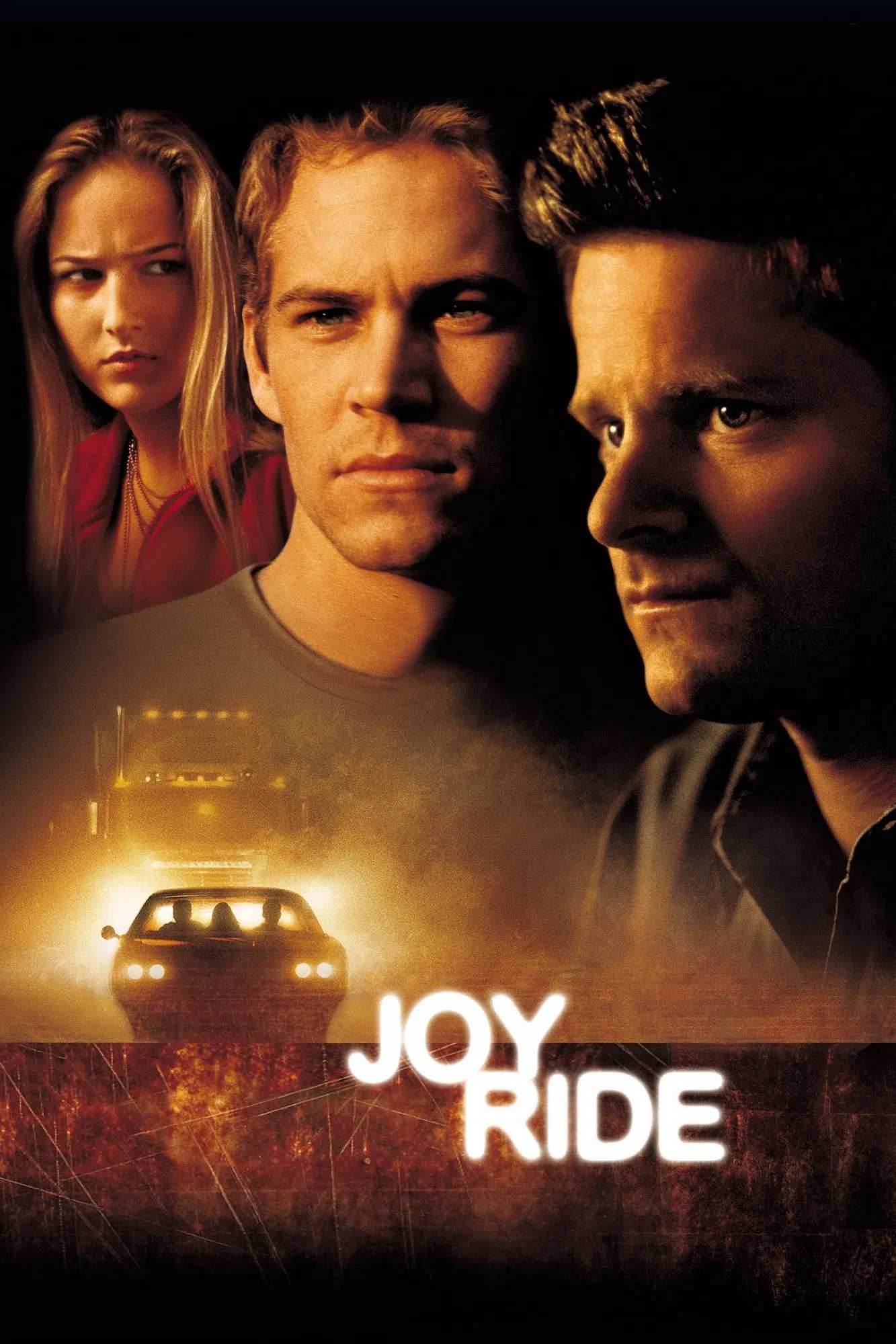Poster chính thức của phim Phim Bí Ẩn, Phim Giật Gân "Trò Đùa Chết Người" (Joy Ride - 2001), với sự tham gia của diễn viên Paul Walker và Steve Zahn.