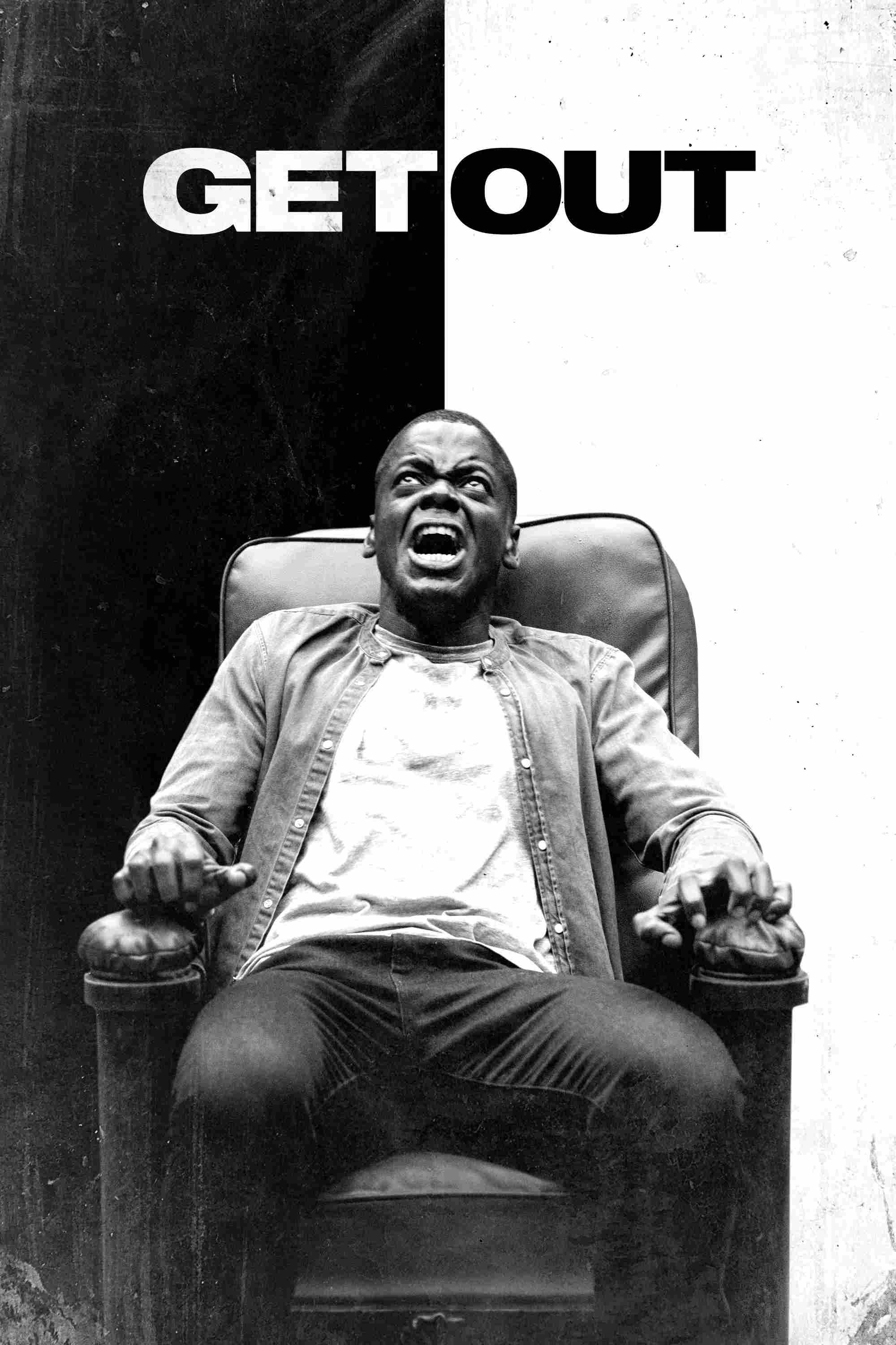 Poster chính thức của phim Phim Bí Ẩn, Phim Giật Gân "Trốn Thoát" (Get Out - 2017), với sự tham gia của diễn viên Daniel Kaluuya và Allison Williams.