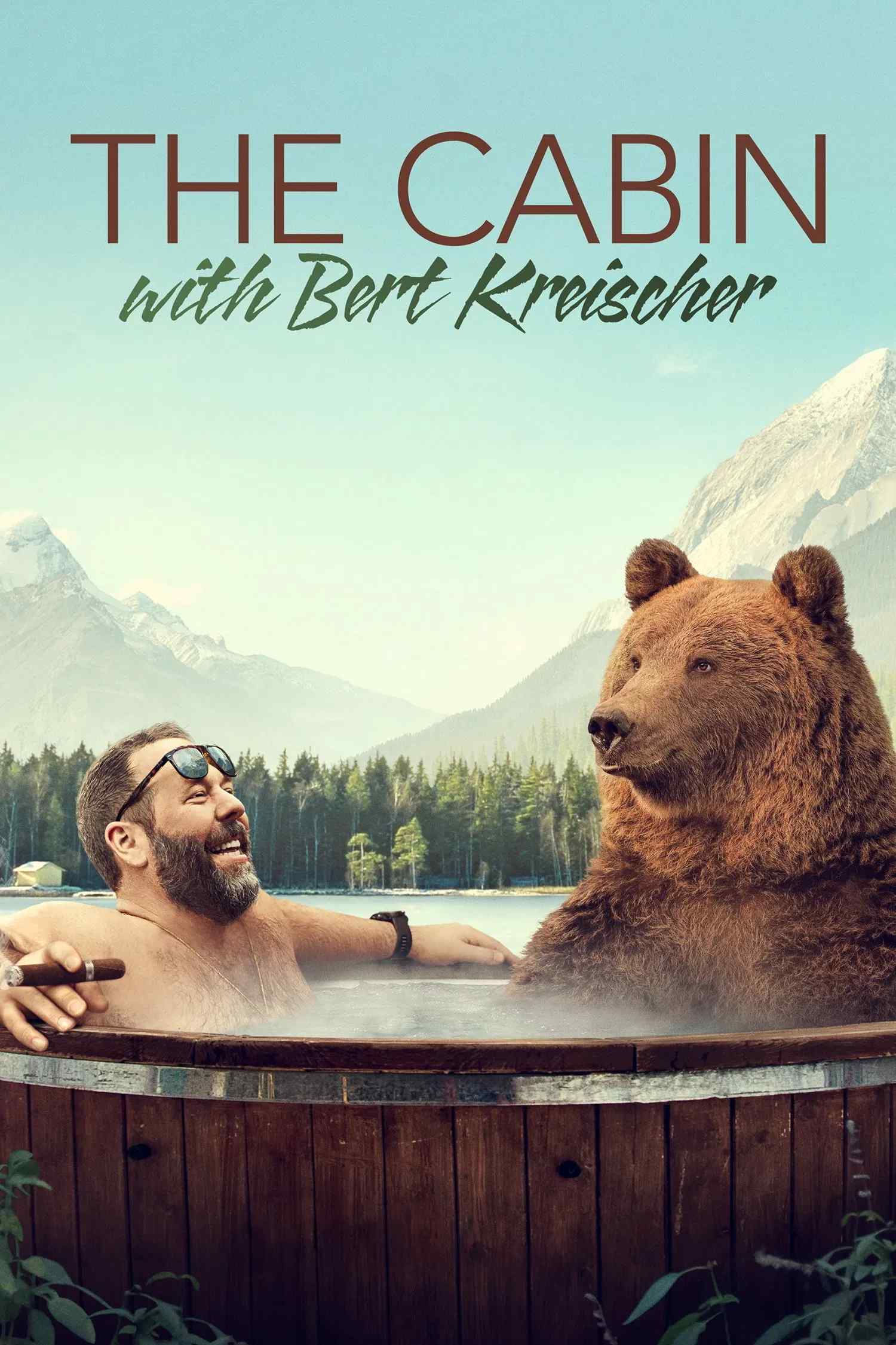 Poster chính thức của phim Truyền Hình Thực Tế, Phim Hài "Trong cabin cùng Bert Kreischer" (The Cabin with Bert Kreischer - 2020), với sự tham gia của diễn viên Bert Kreischer.