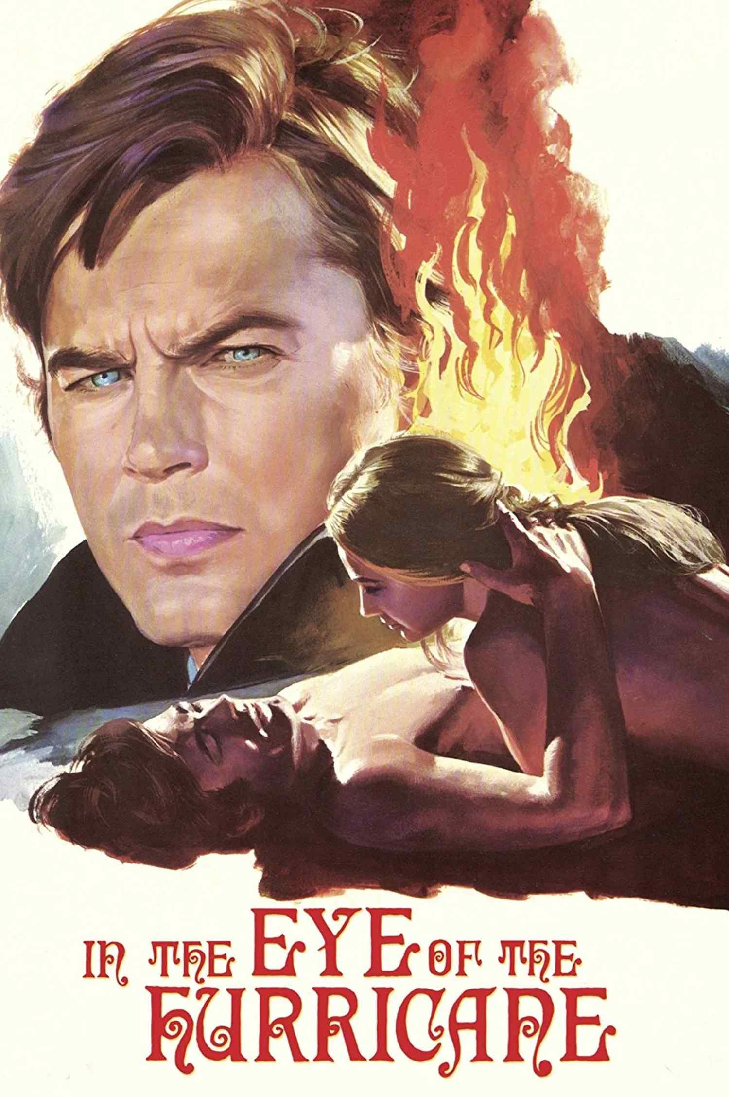 Poster chính thức của phim Phim Tình Cảm, Phim Giật Gân "Trong Tâm Bão" (In the Eye of the Hurricane - 1971), với sự tham gia của diễn viên Analía Gadé và Jean Sorel.