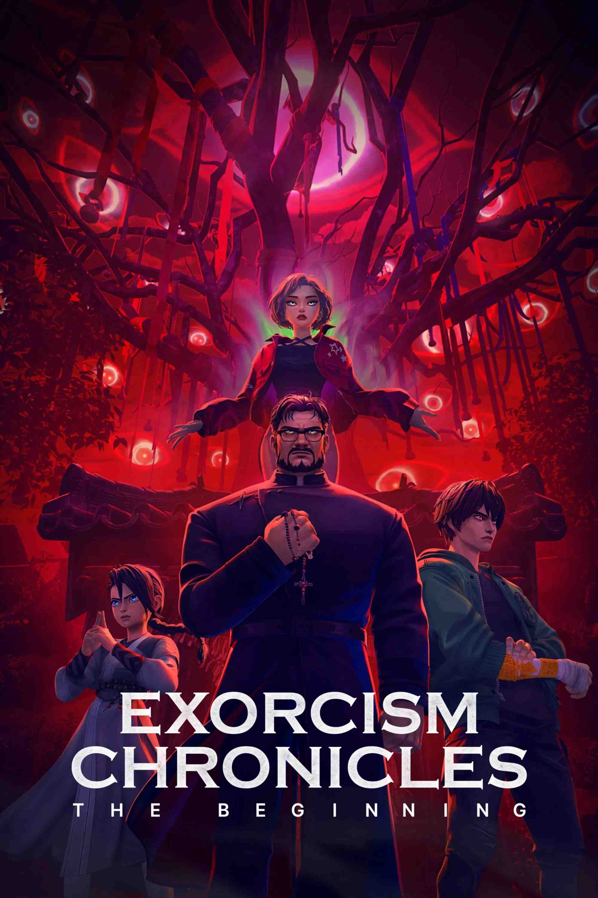 Poster chính thức của phim Phim Hoạt Hình, Phim Giả Tượng "Trừ Tà Ký: Khởi Nguyên Hắc Ám" (Exorcism Chronicles: The Beginning - 2025), với sự tham gia của diễn viên Nam Doh-hyeong và Jung Yoo-jung.
