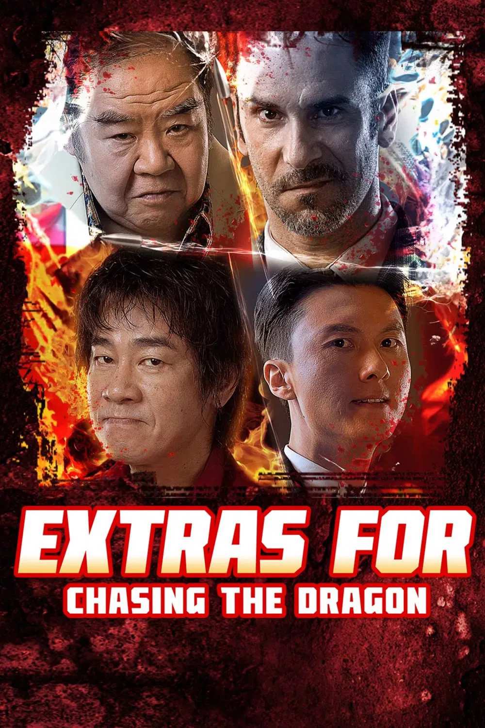 Poster chính thức của phim Phim Hành Động, Phim Hình Sự "Trùm Hương Cảng: Bão Tố Liêm Chính" (Extras for Chasing The Dragon - 2025), với sự tham gia của diễn viên Trần Tiểu Xuân và Vương Hạo Tín.