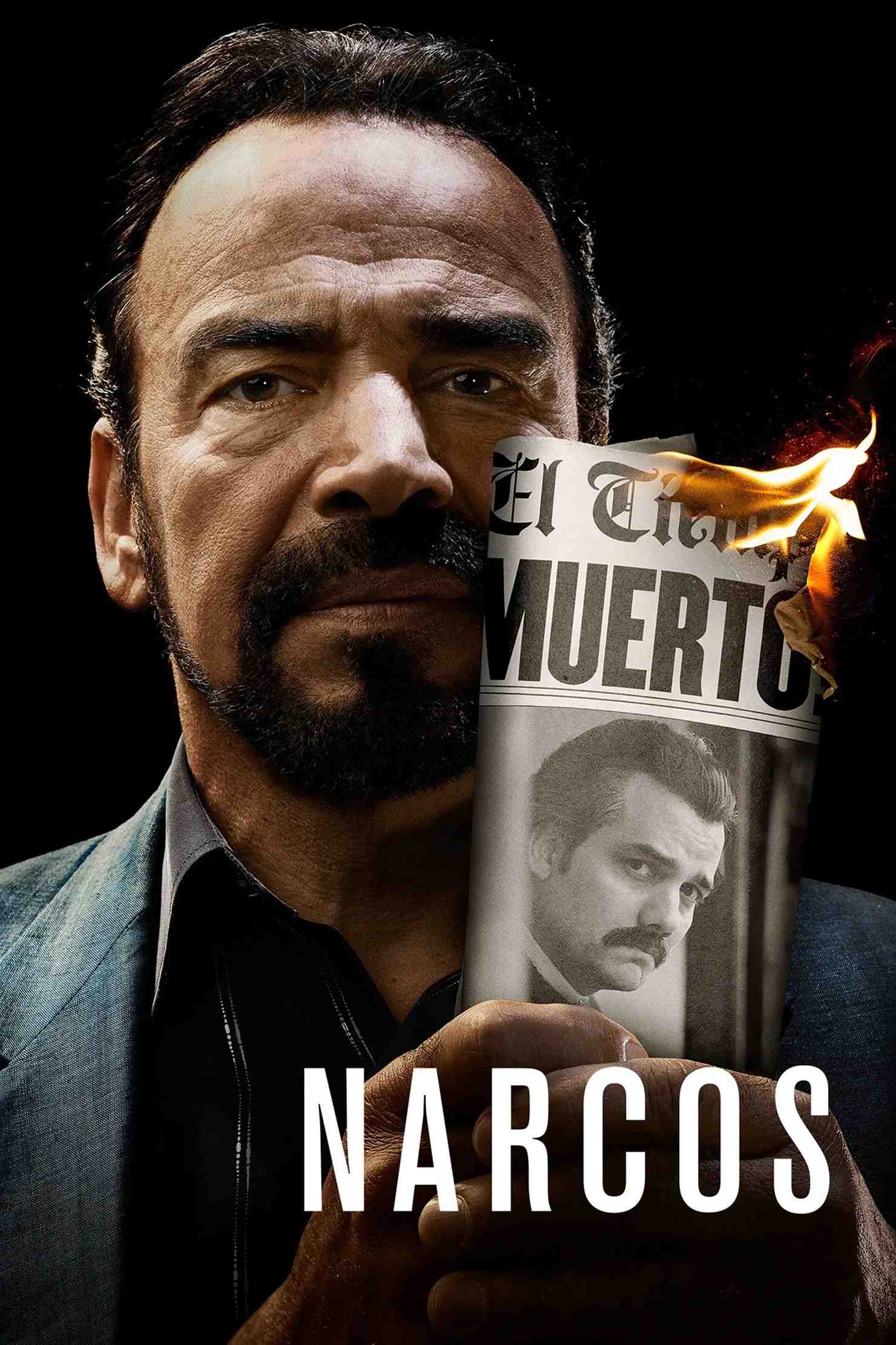 Poster chính thức của phim Phim Hình Sự, Phim Tâm Lý "Trùm Ma Túy (Phần 3)" (Narcos - 2015), với sự tham gia của diễn viên Pedro Pascal và Matias Varela.
